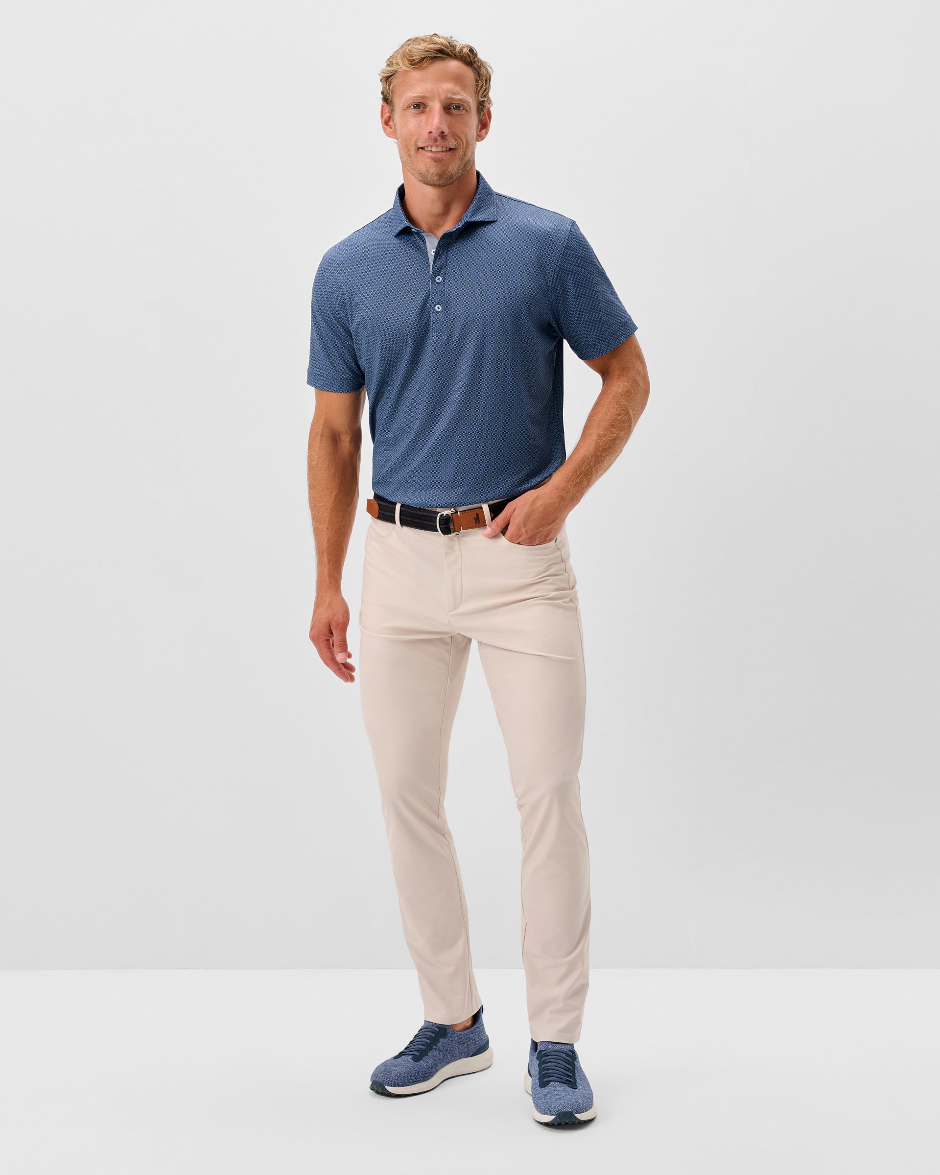 Johnnie-O Cross Country Flex Pant, Stone