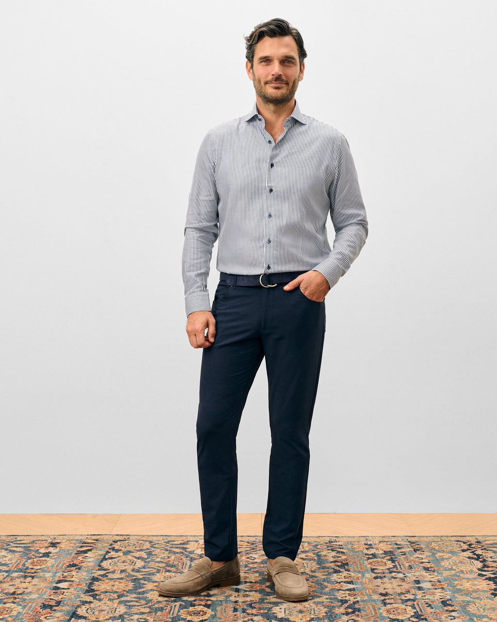 Johnnie-O Gallegos Top Shelf 5-Pocket Pant, Navy