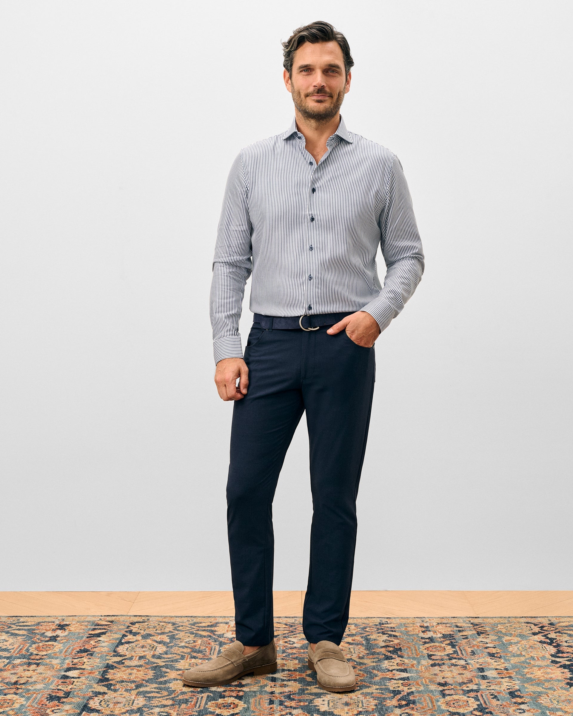 Johnnie-O Gallegos Top Shelf 5-Pocket Pant, Navy