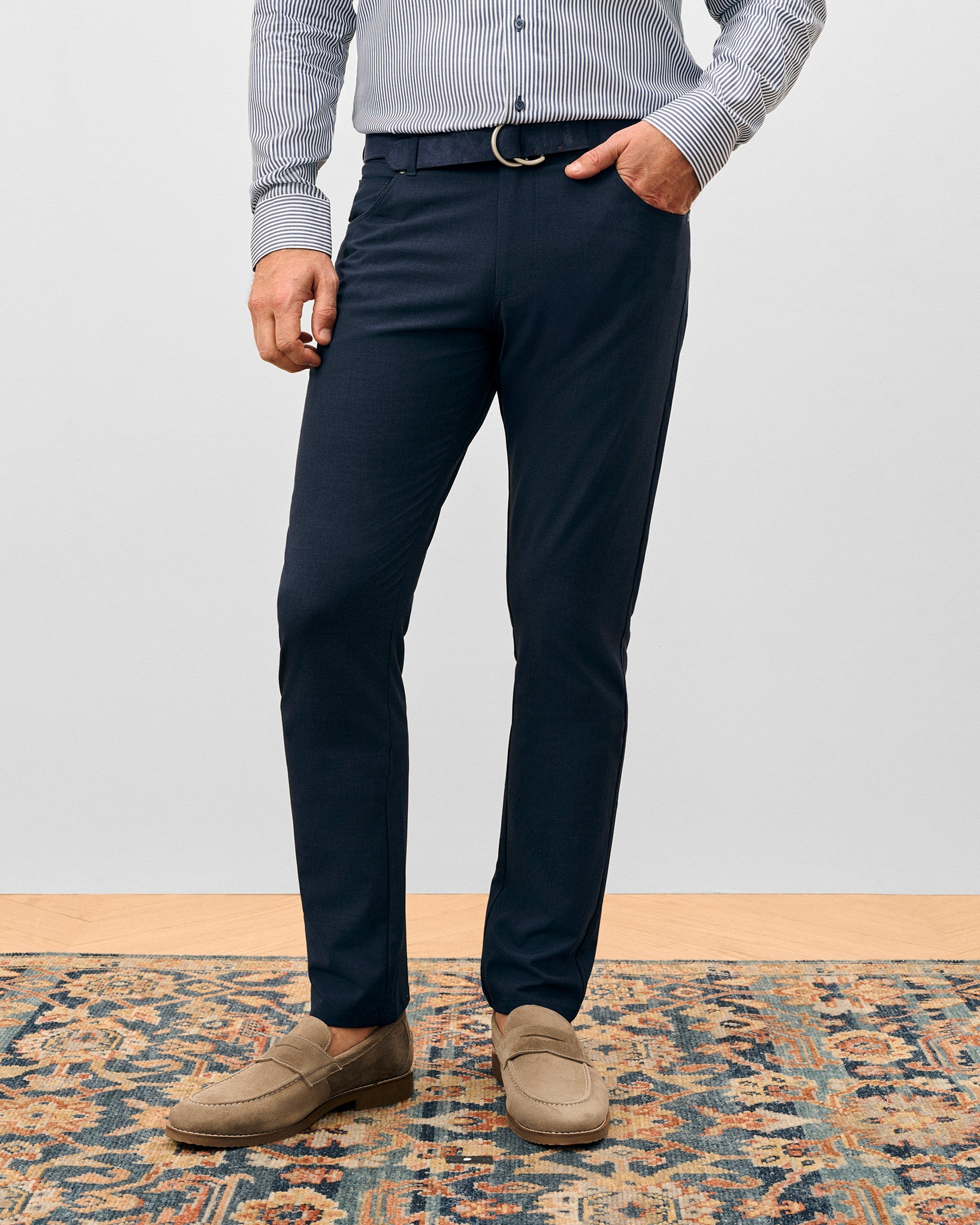 Johnnie-O Gallegos Top Shelf 5-Pocket Pant, Navy