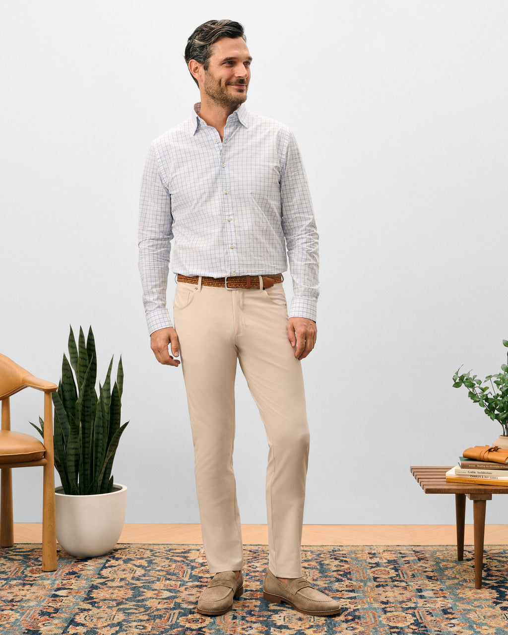 Johnnie-O Gallegos Top Shelf 5-Pocket Pant, Stone