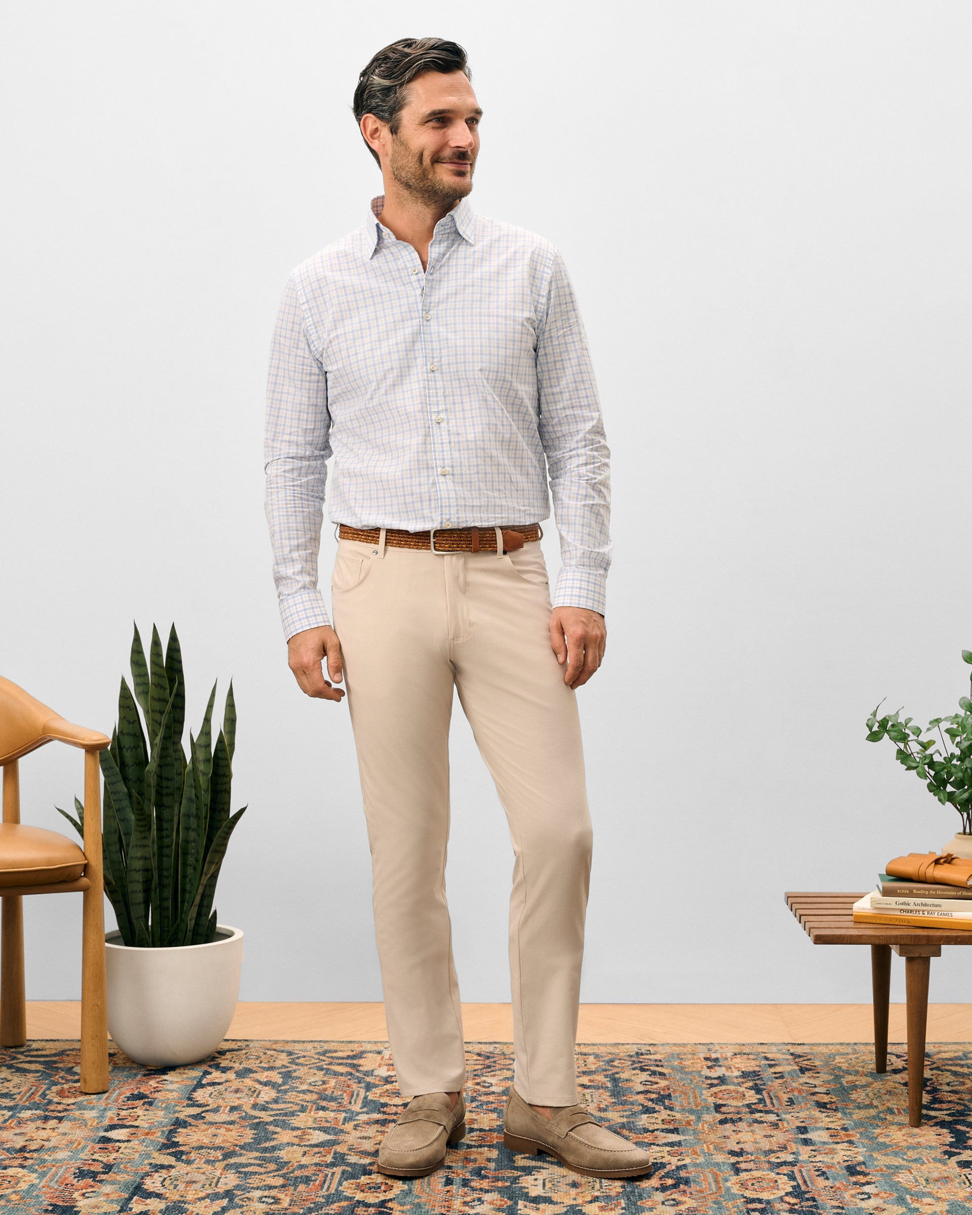 Johnnie-O Gallegos Top Shelf 5-Pocket Pant, Stone