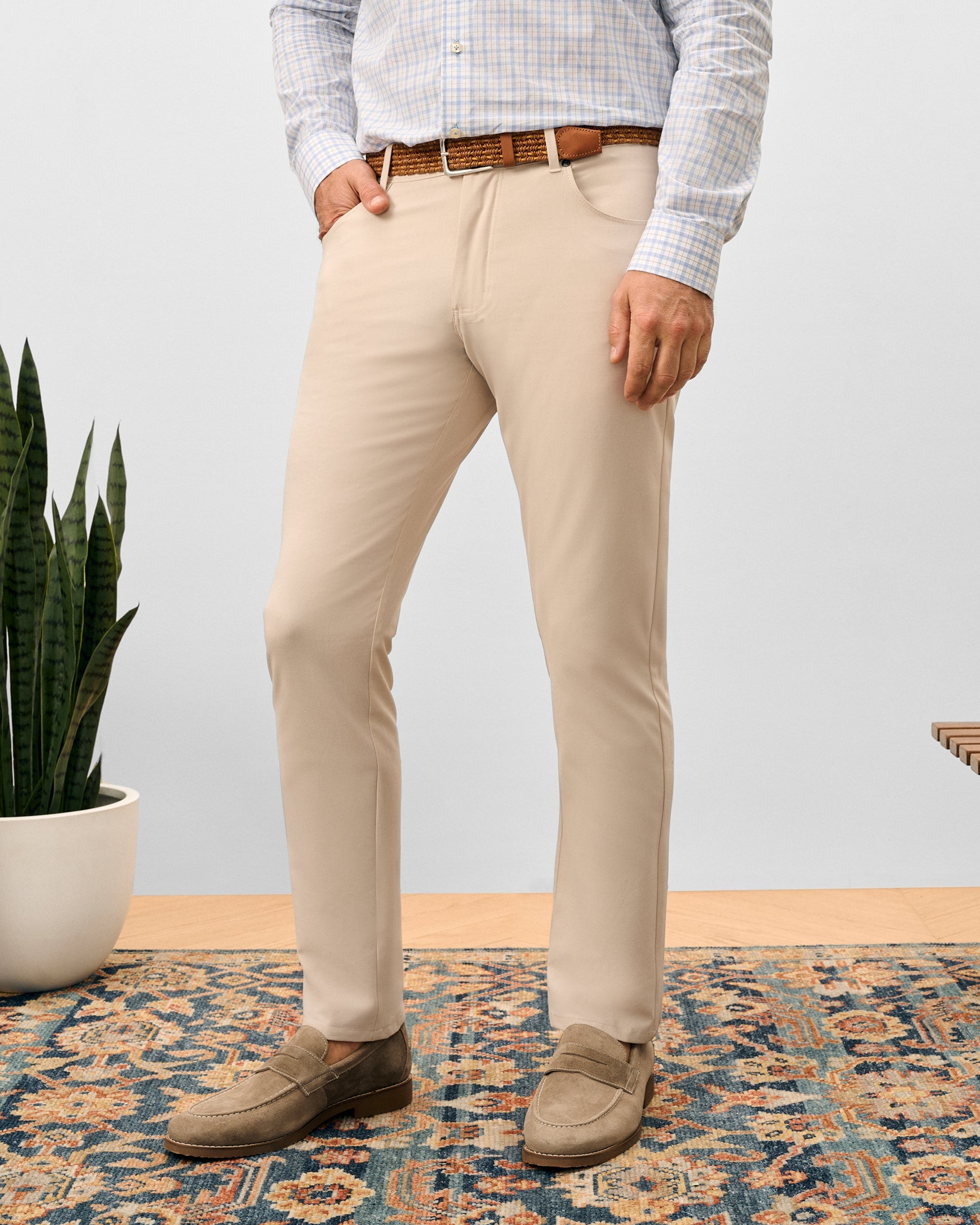 Johnnie-O Gallegos Top Shelf 5-Pocket Pant, Stone