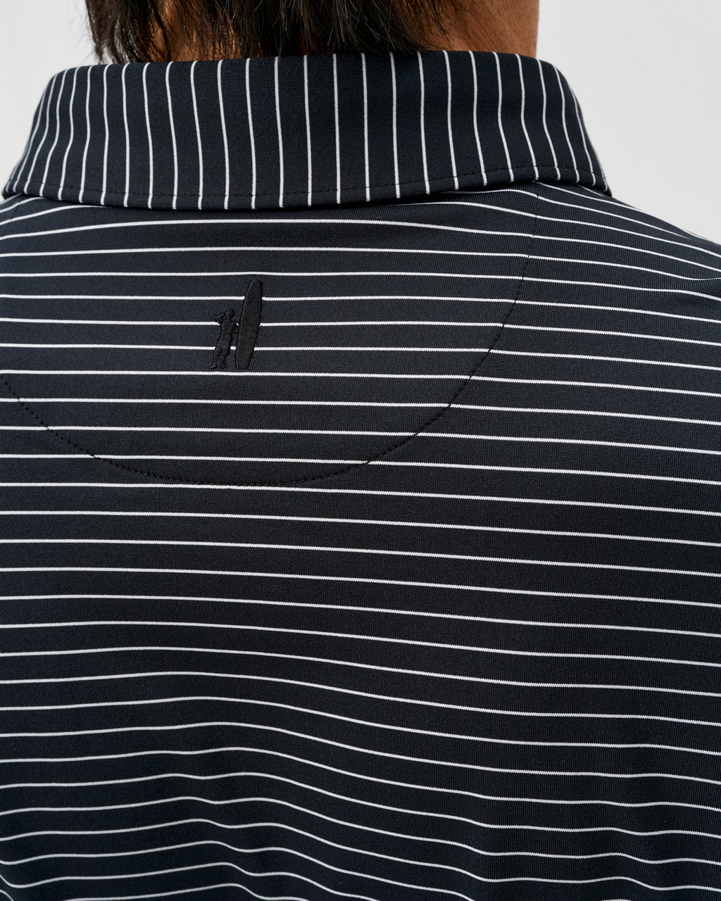 Johnnie-O Performance Jersey Polo - Beau Stripe, Black