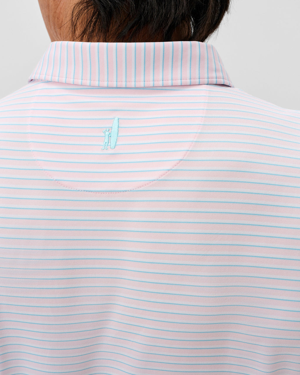 Johnnie-O Performance Jersey Polo - Rez Stripe, Lollipop