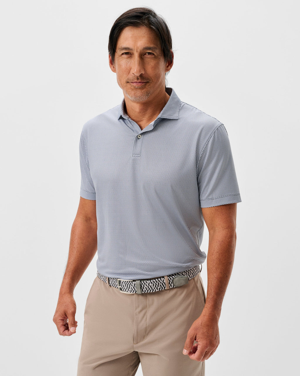 Johnnie-O Performance Jersey Polo - Rud, Heather Black