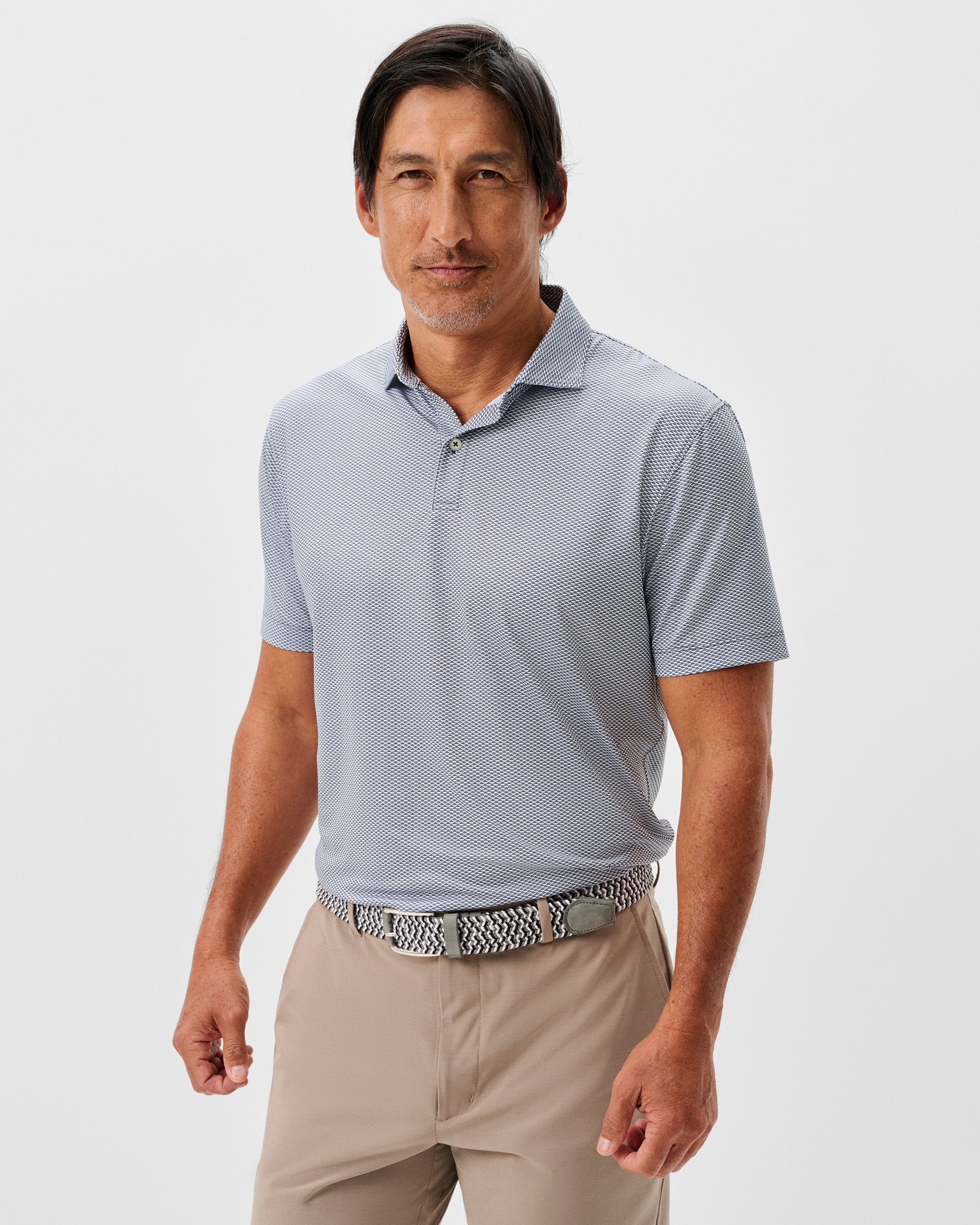 Johnnie-O Performance Jersey Polo - Rud, Heather Black