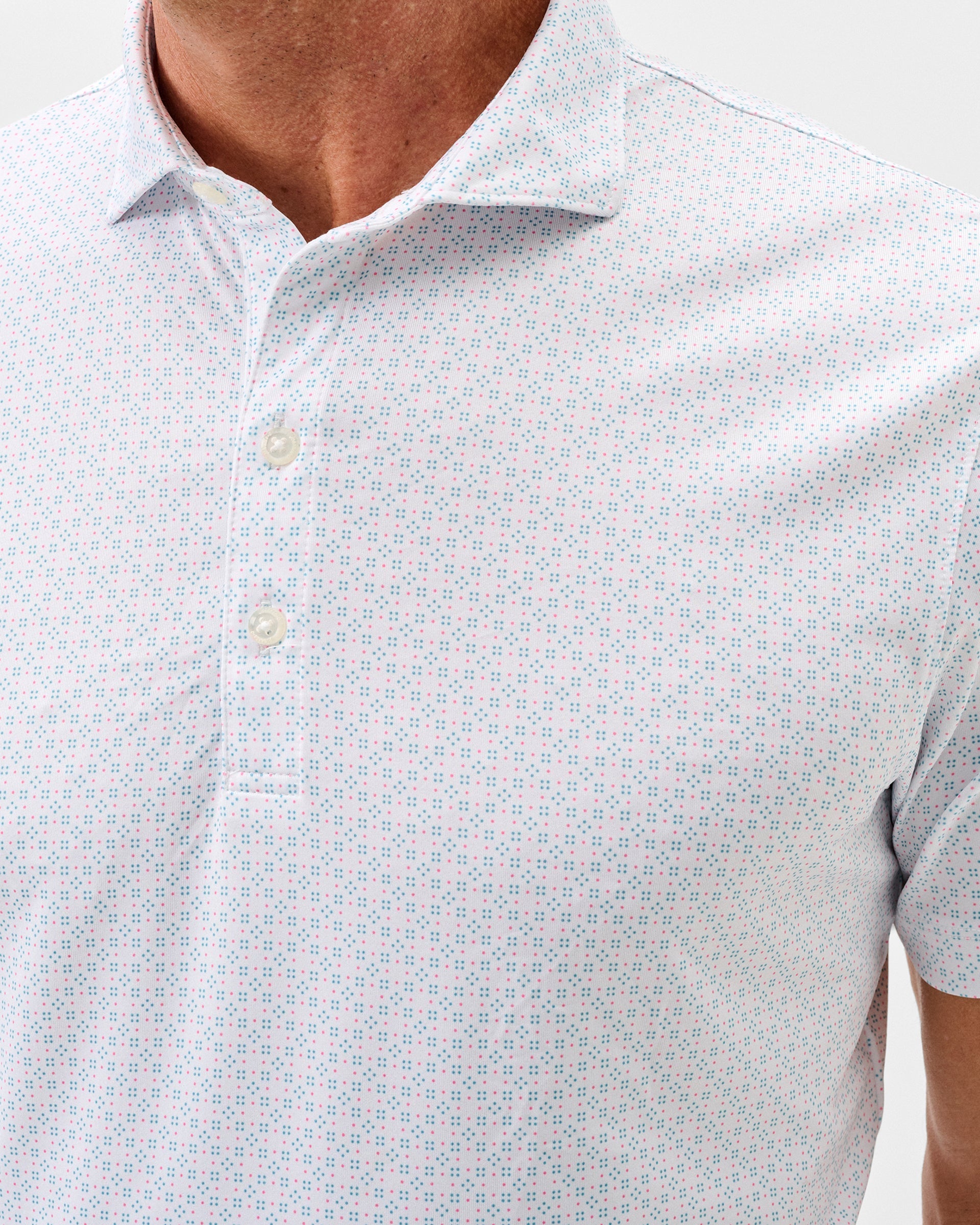 Johnnie-O Performance Jersey Polo - Torres, White