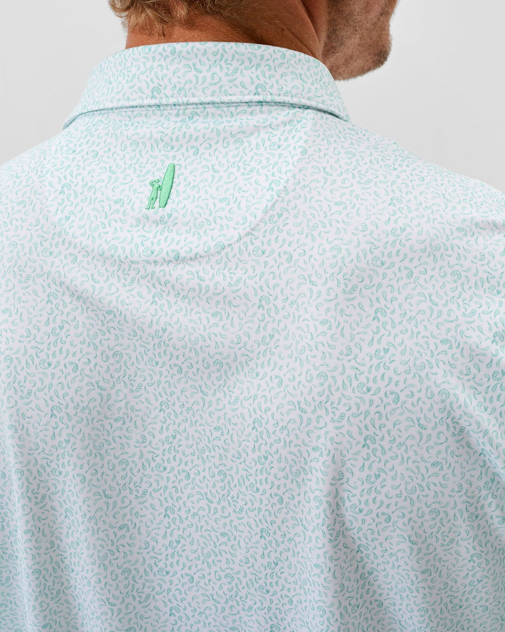 Johnnie-O Performance Jersey Polo - Prawn, Cilantro