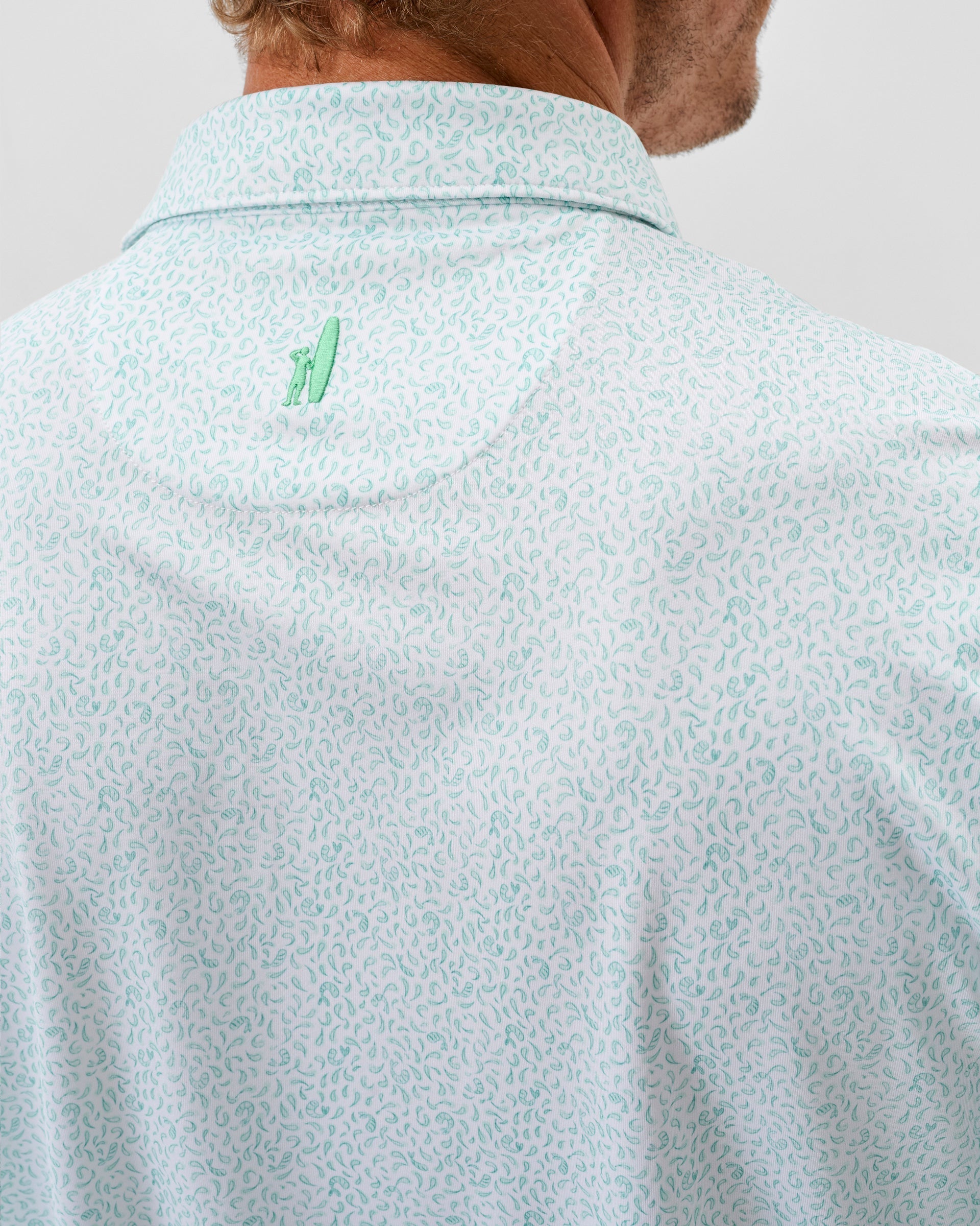 Johnnie-O Performance Jersey Polo - Prawn, Cilantro