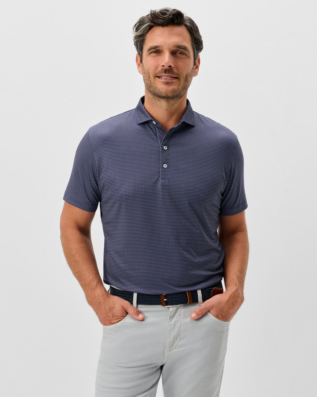 Johnnie-O Performance Jersey Polo - Connors, Navy