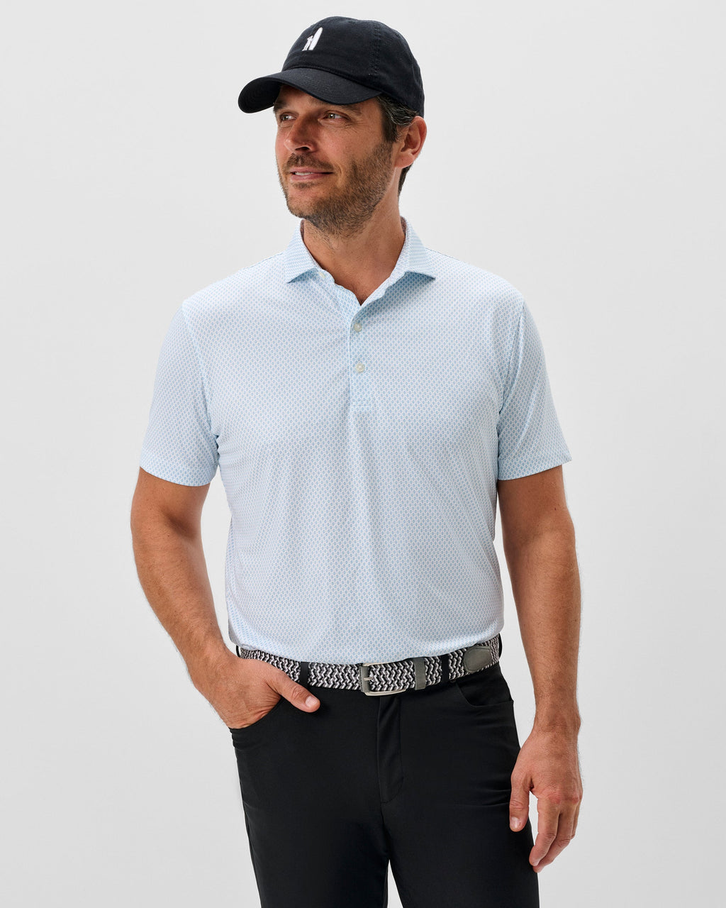 Johnnie-O Performance Jersey Polo - Connors, White