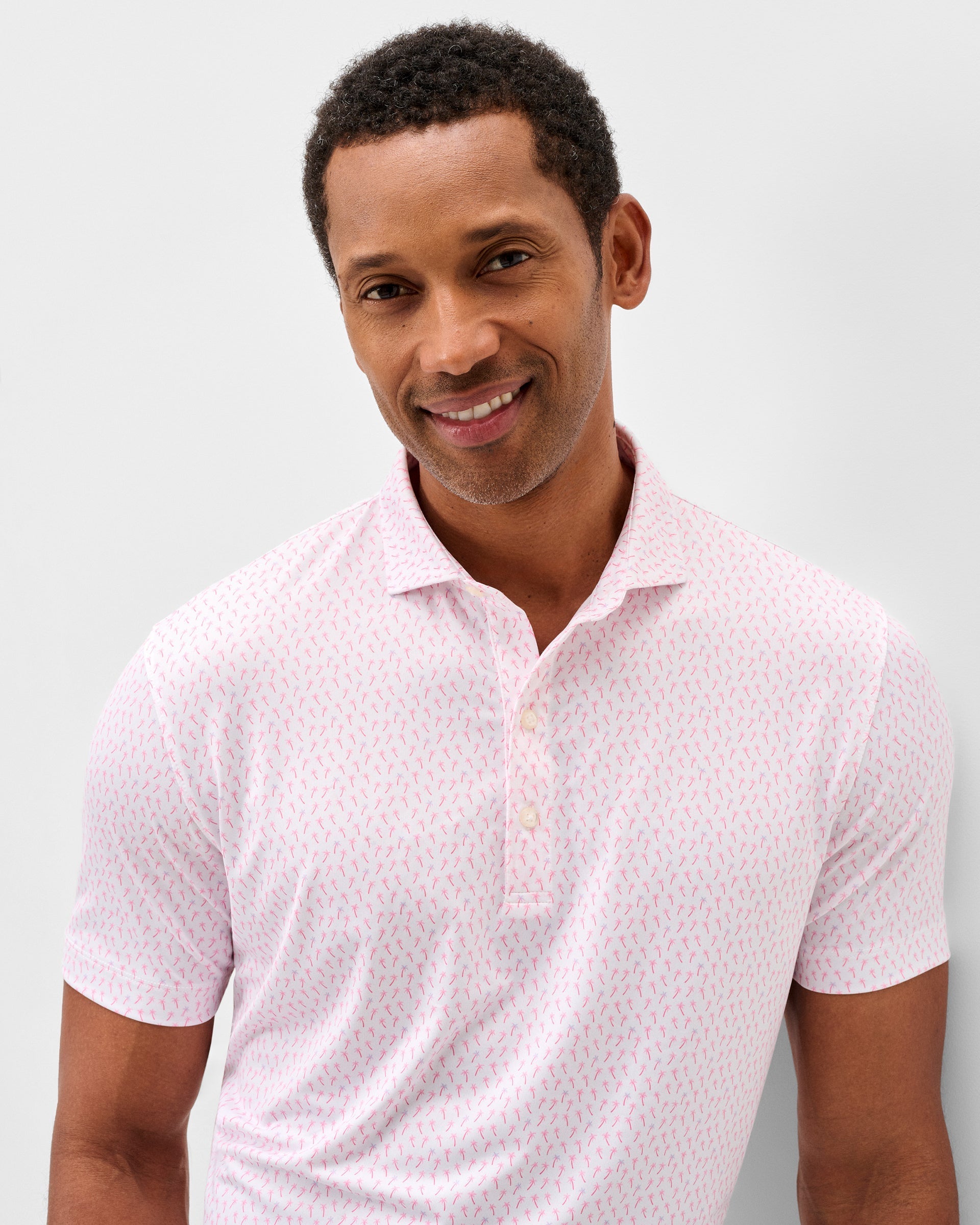 Johnnie-O Performance Jersey Polo - Marina, Punch