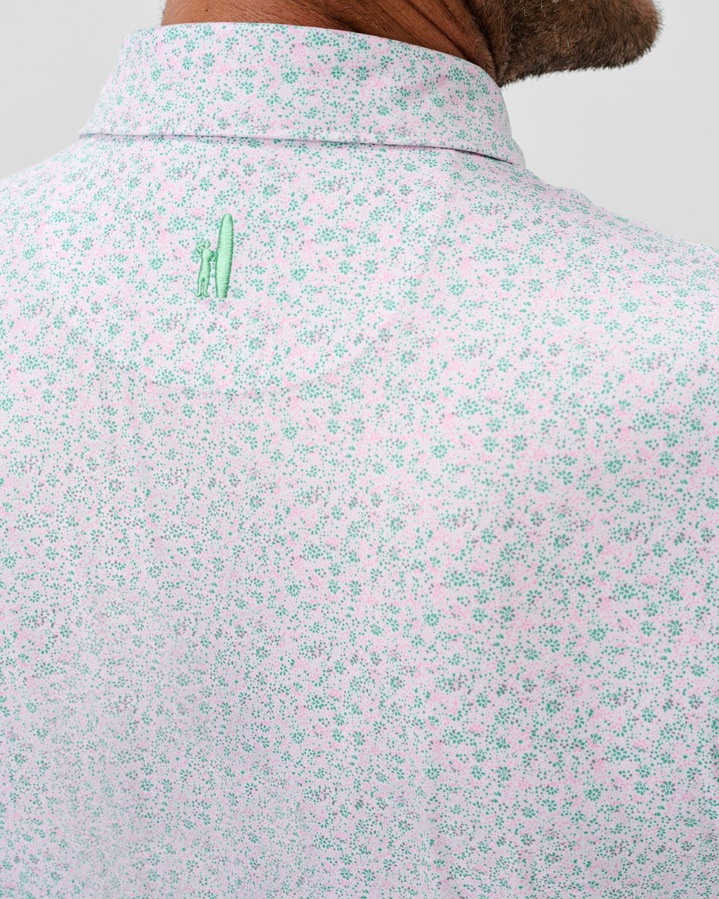Johnnie-O Featherweight Performance Polo - Marietta, Cilantro