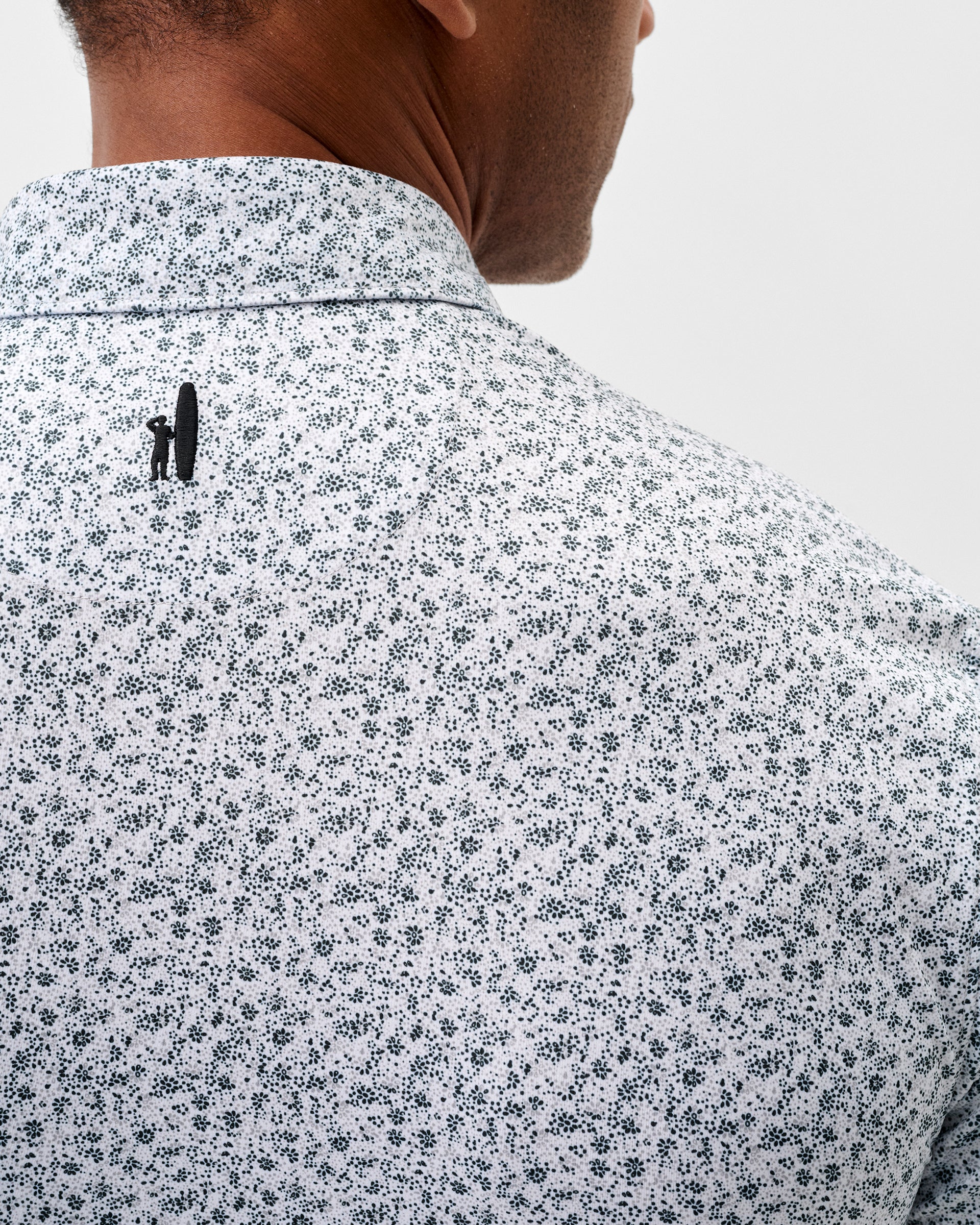 Johnnie-O Featherweight Performance Polo - Marietta, Heather Black