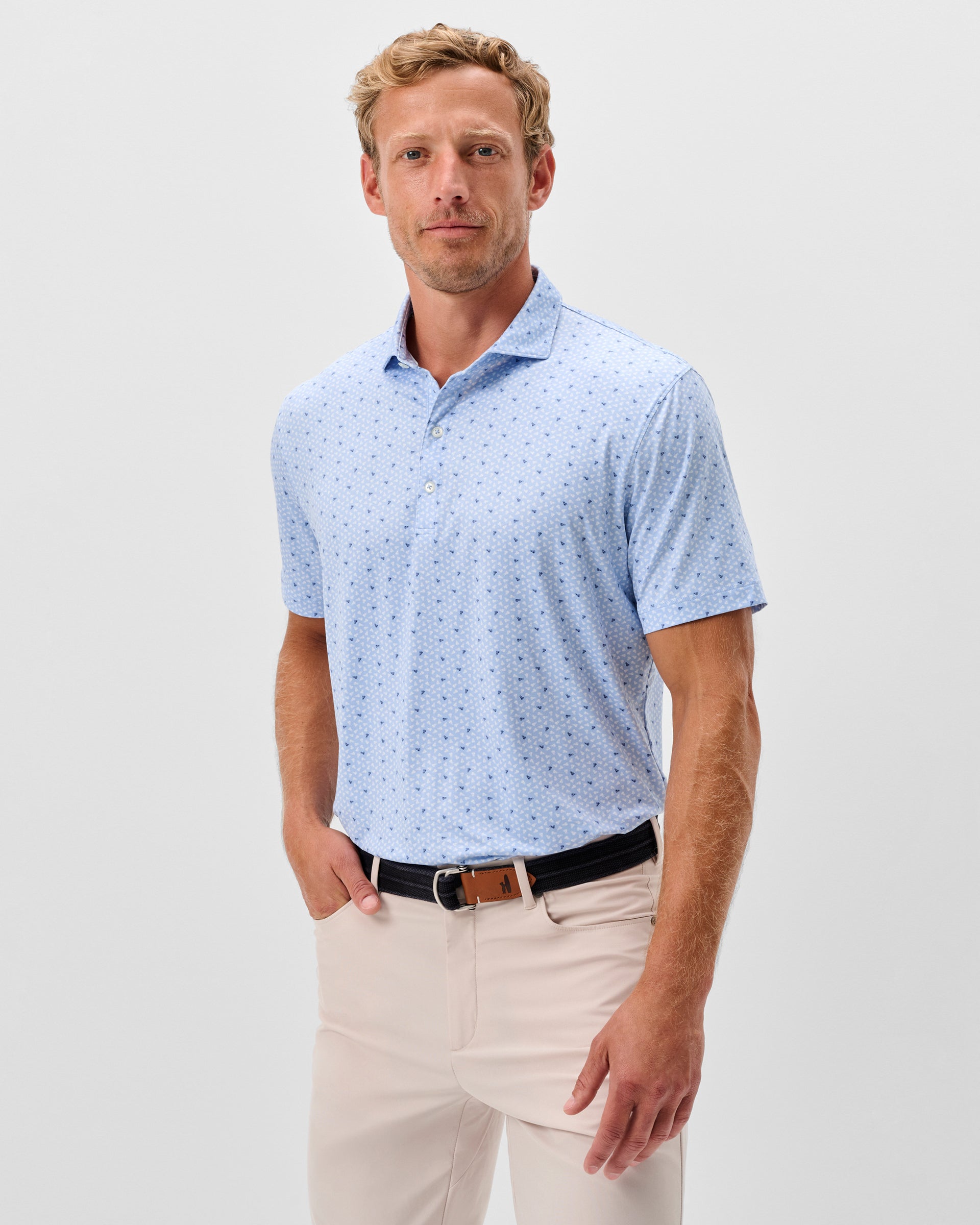 Johnnie-O Featherweight Performance Polo - Backcourt, Kona