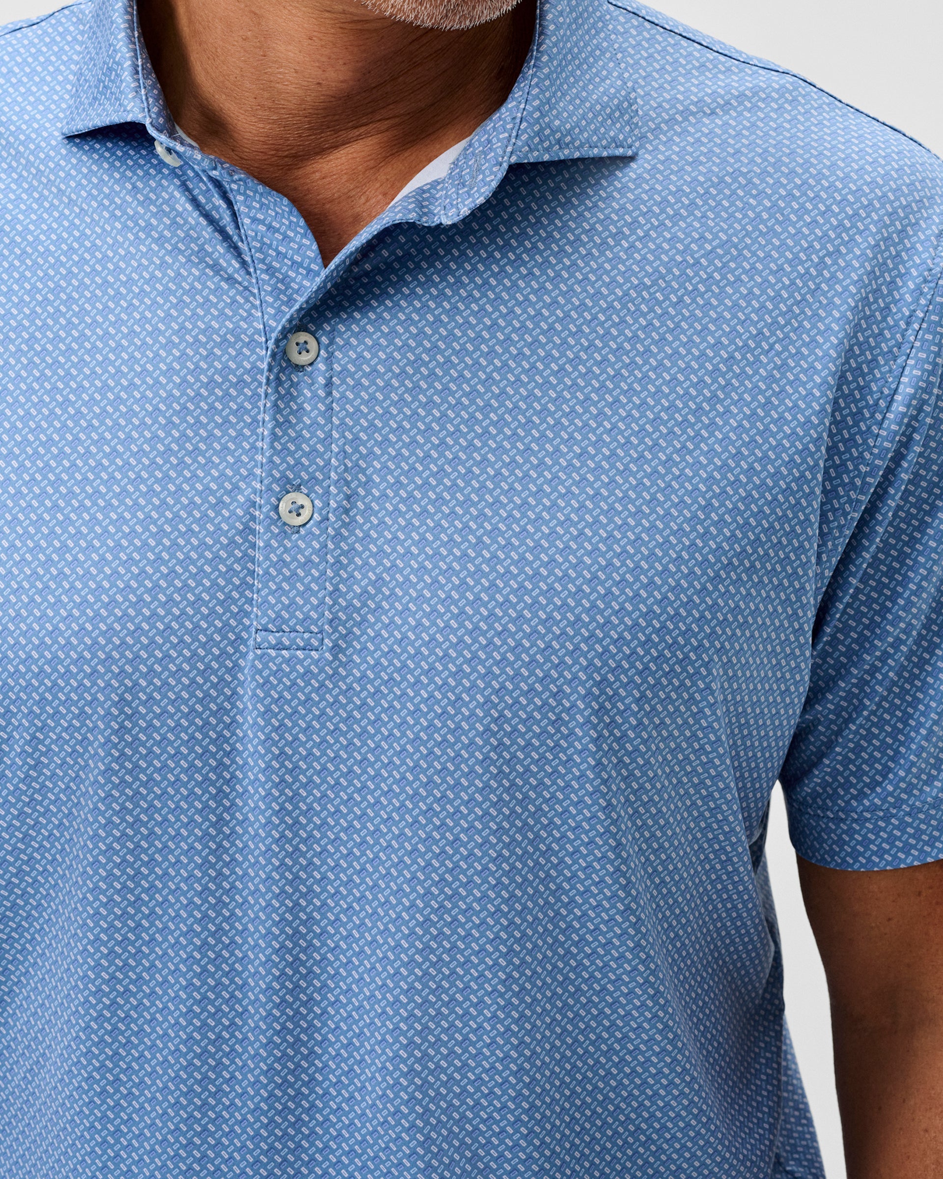 Johnnie-O Performance Featherweight Polo - Ralph, Carbon Fiber