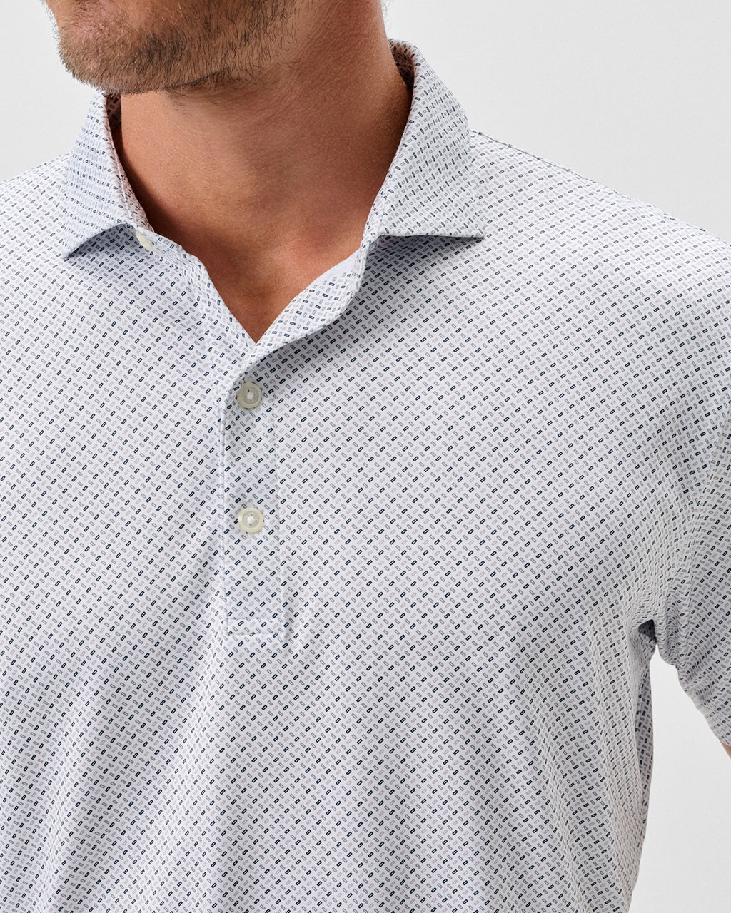 Johnnie-O Performance Featherweight Polo - Ralph, White