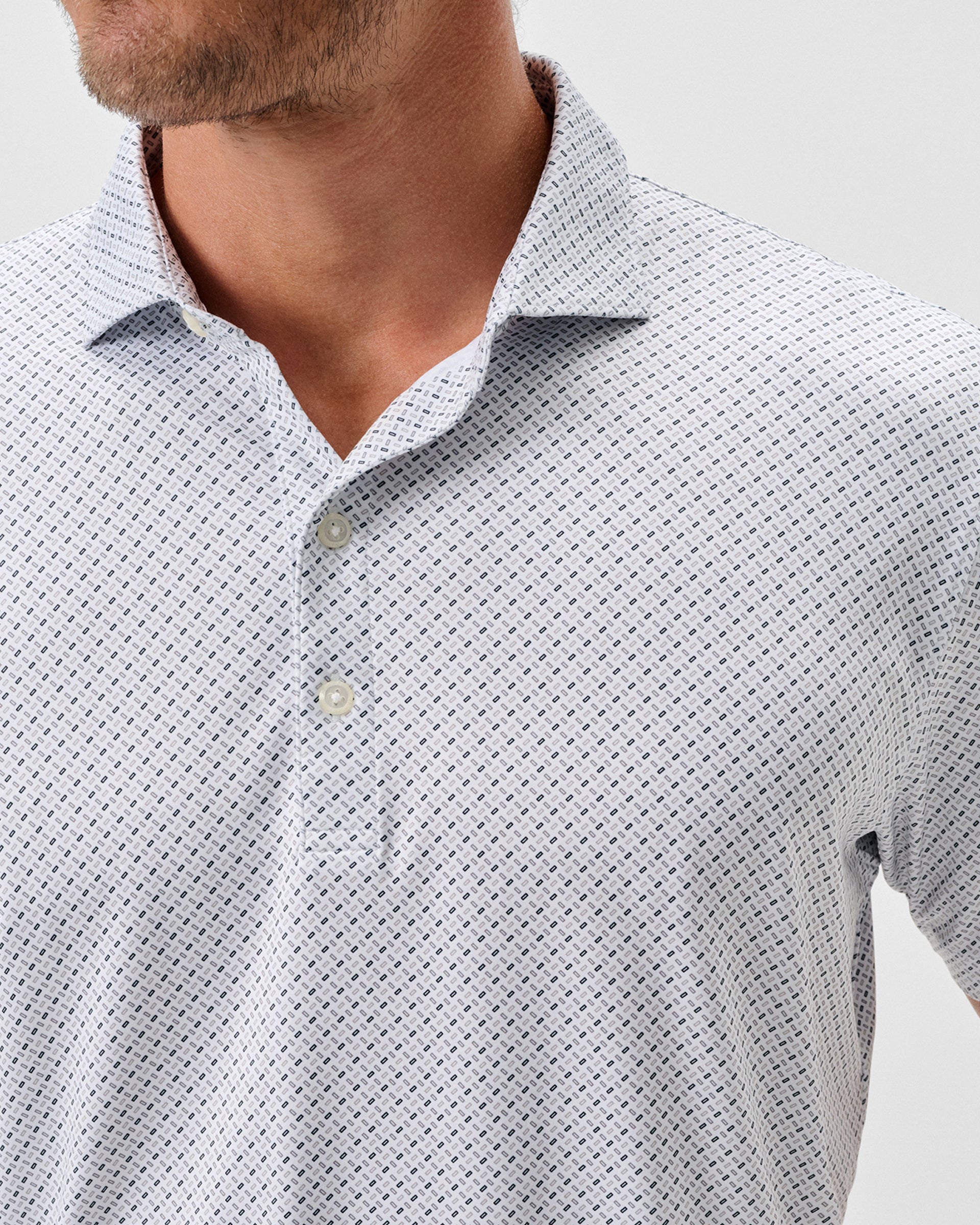 Johnnie-O Performance Featherweight Polo - Ralph, White