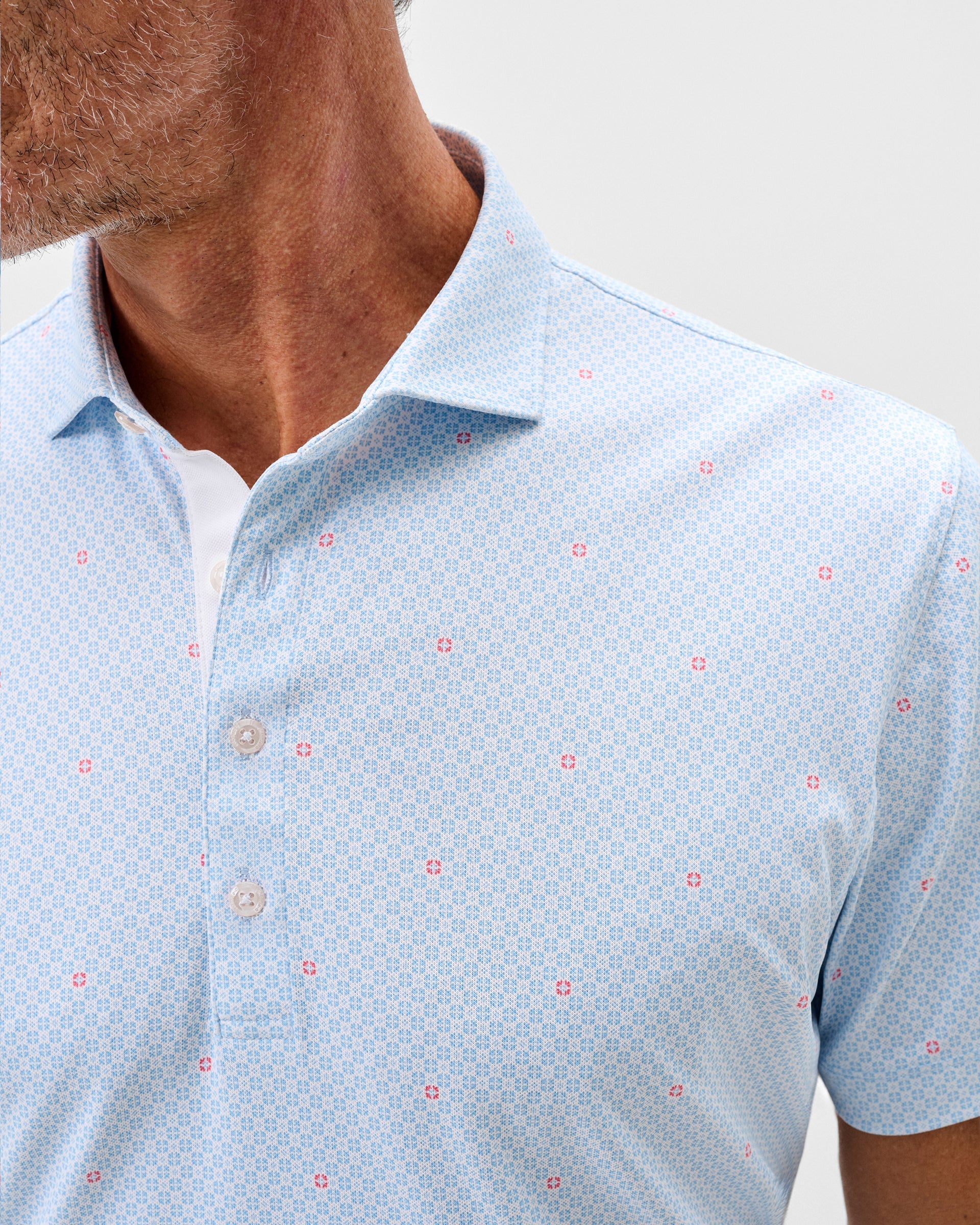 Johnnie-O Performance Mesh Polo - Parson, Maliblu
