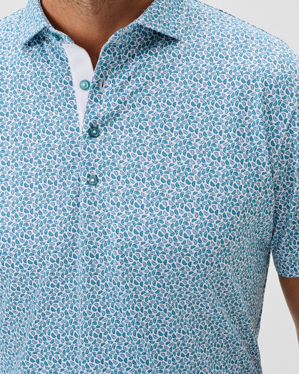 Johnnie-O Performance Mesh Polo - Peelin Good, Tropical