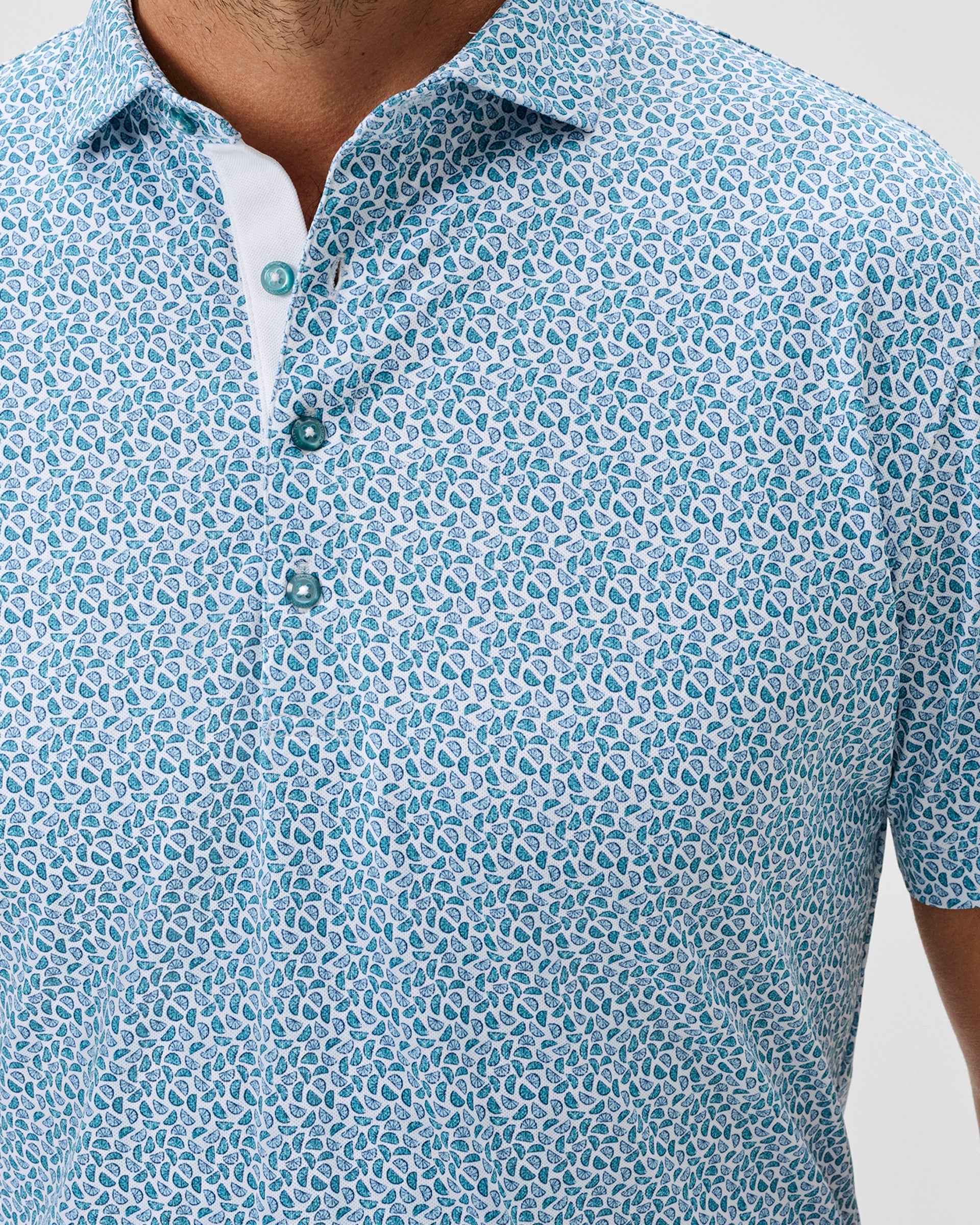 Johnnie-O Performance Mesh Polo - Peelin Good, Tropical