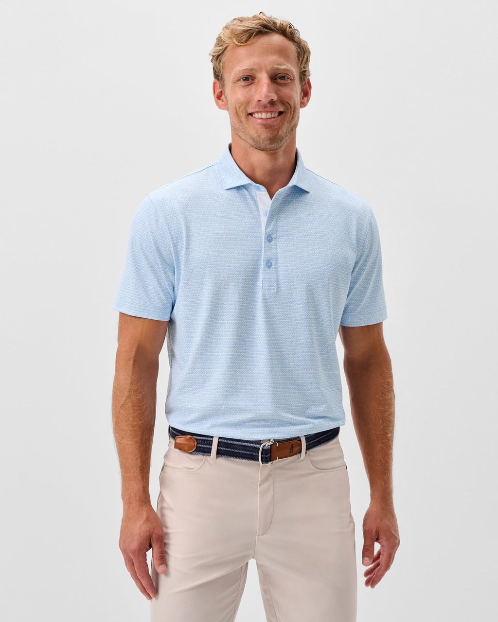 Johnnie-O Performance Mesh Polo - Waverunner, Kona