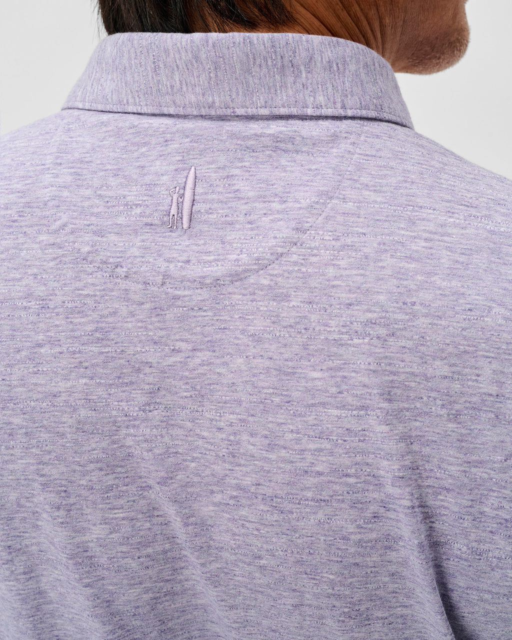 Johnnie-O Slub Cotton Blend Polo - Starnes Heathered, Bluestone