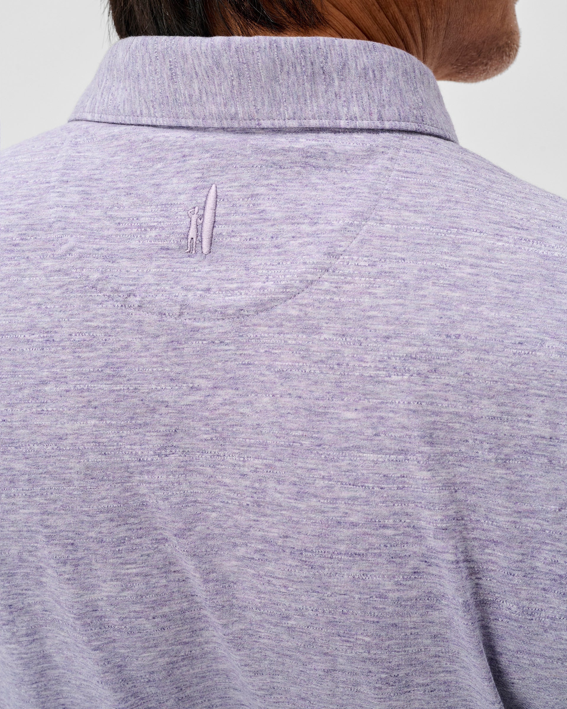 Johnnie-O Slub Cotton Blend Polo - Starnes Heathered, Bluestone