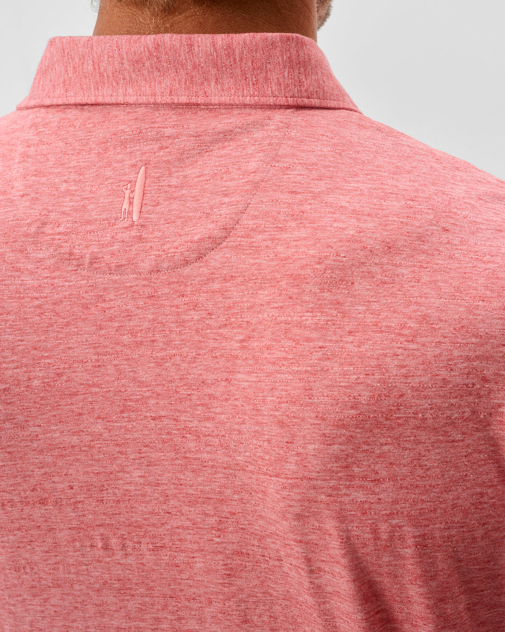 Johnnie-O Slub Cotton Blend Polo - Starnes Heathered, Slate Rose