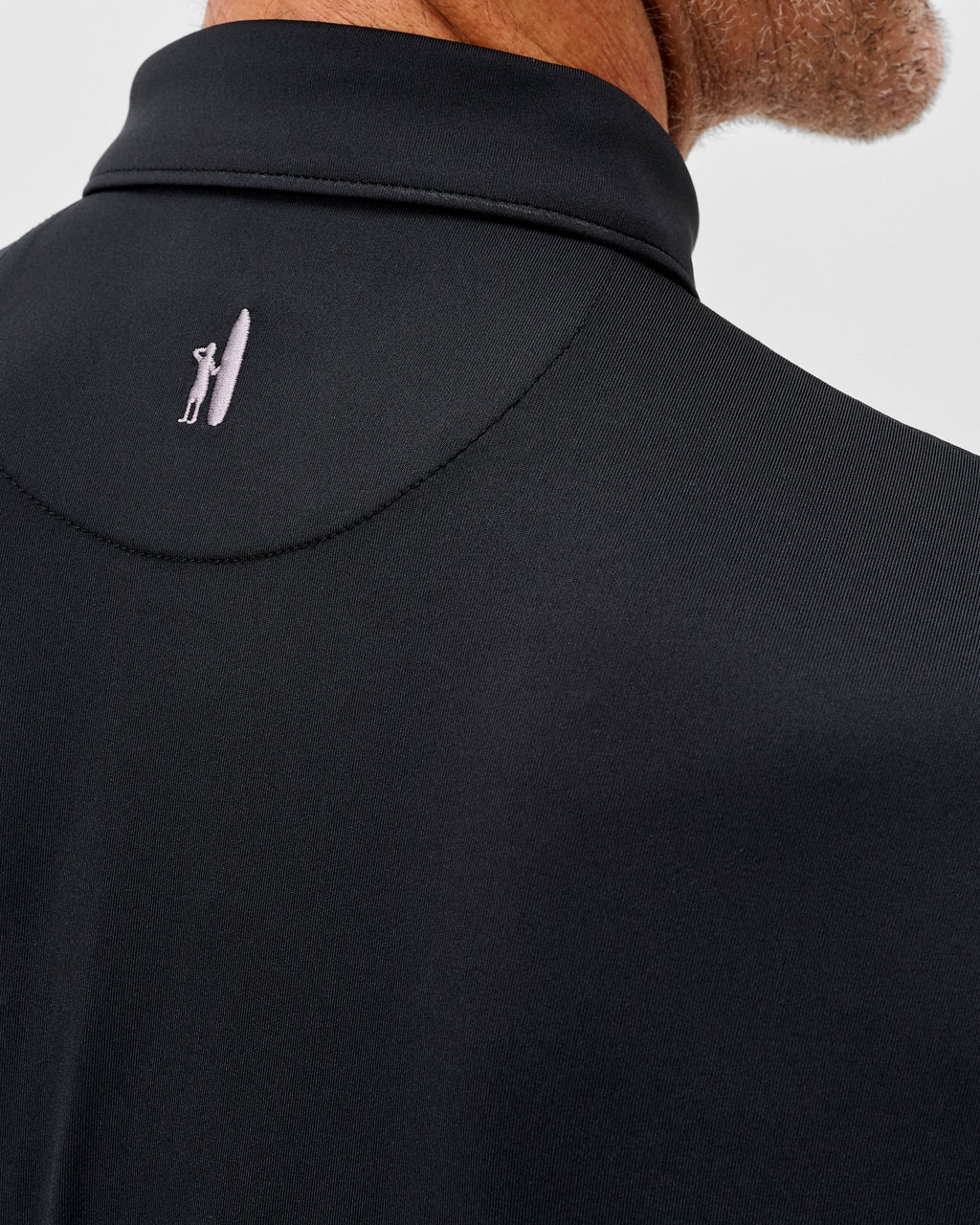 Johnnie-O Performance Jersey Polo - Birdie Solid, Black