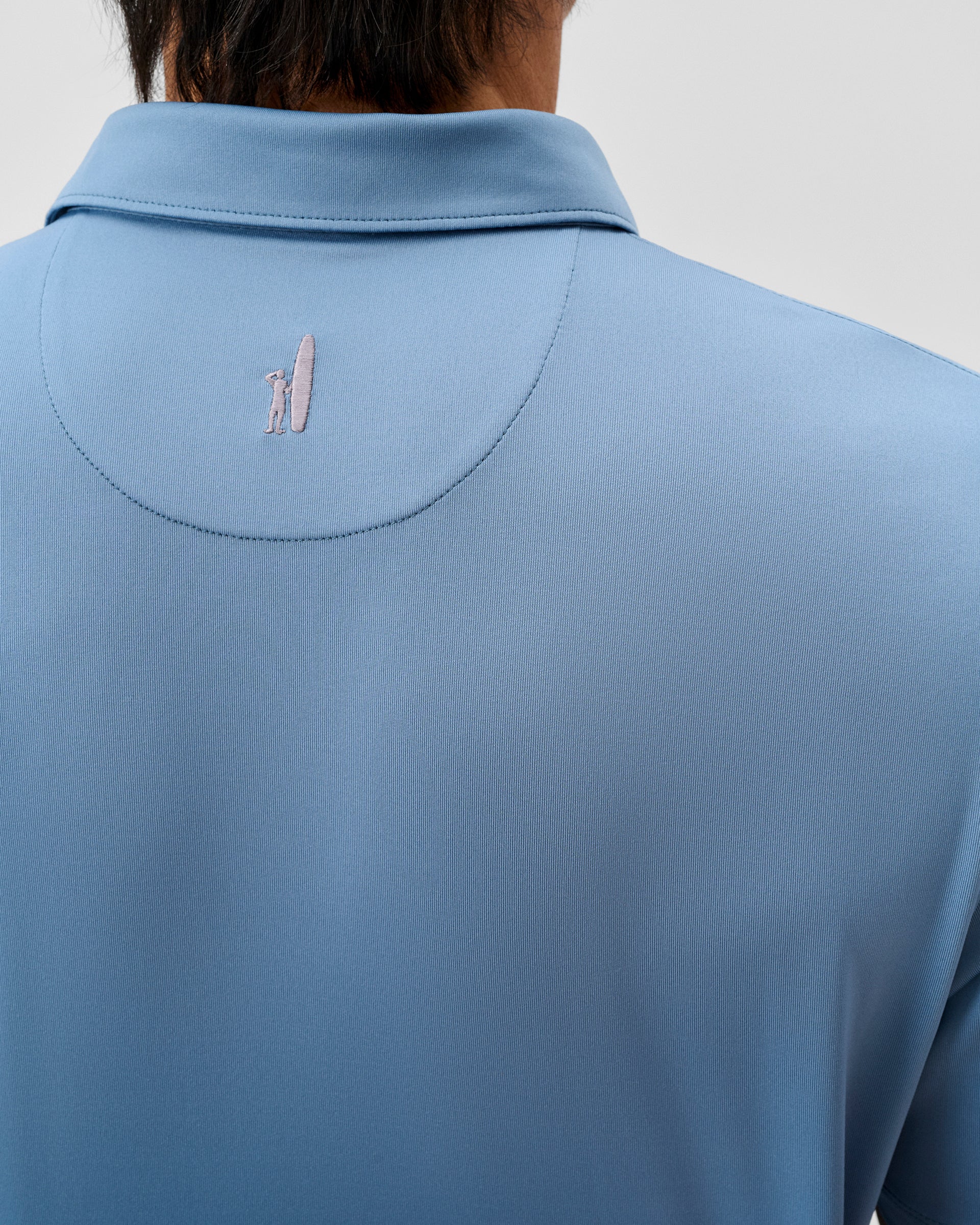 Johnnie-O Performance Jersey Polo - Birdie Solid, Carbon Fiber