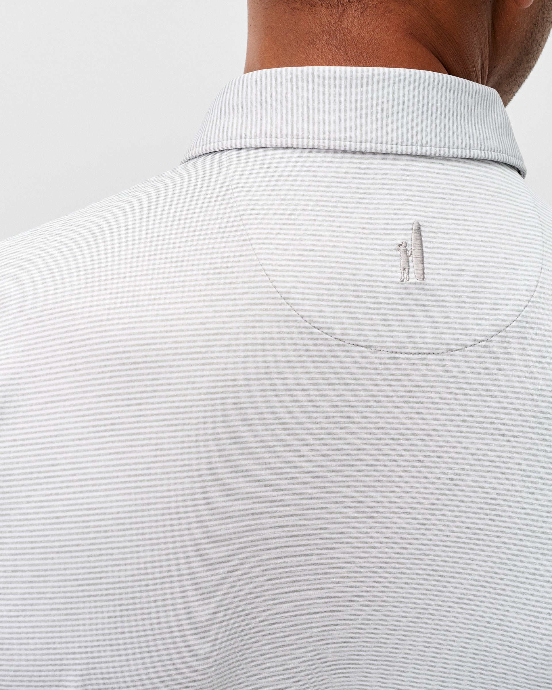 Johnnie-O Performance Jersey Polo - Lyndonn Stripe, Seal