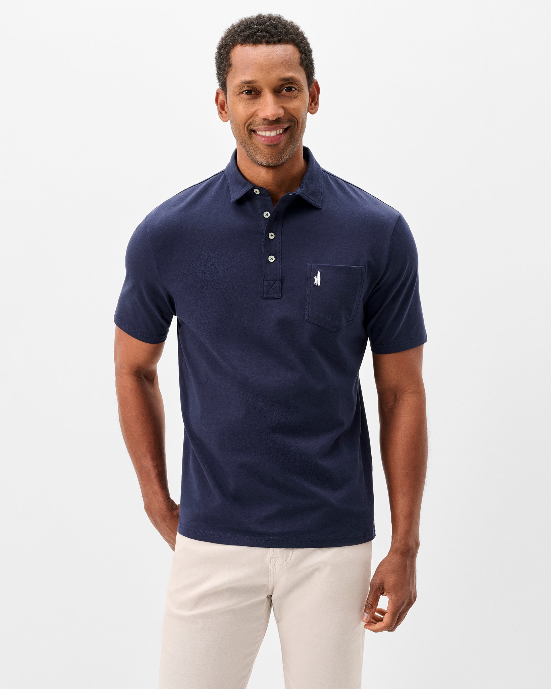Johnnie-O Original 4-Button Polo - Solid, Wake