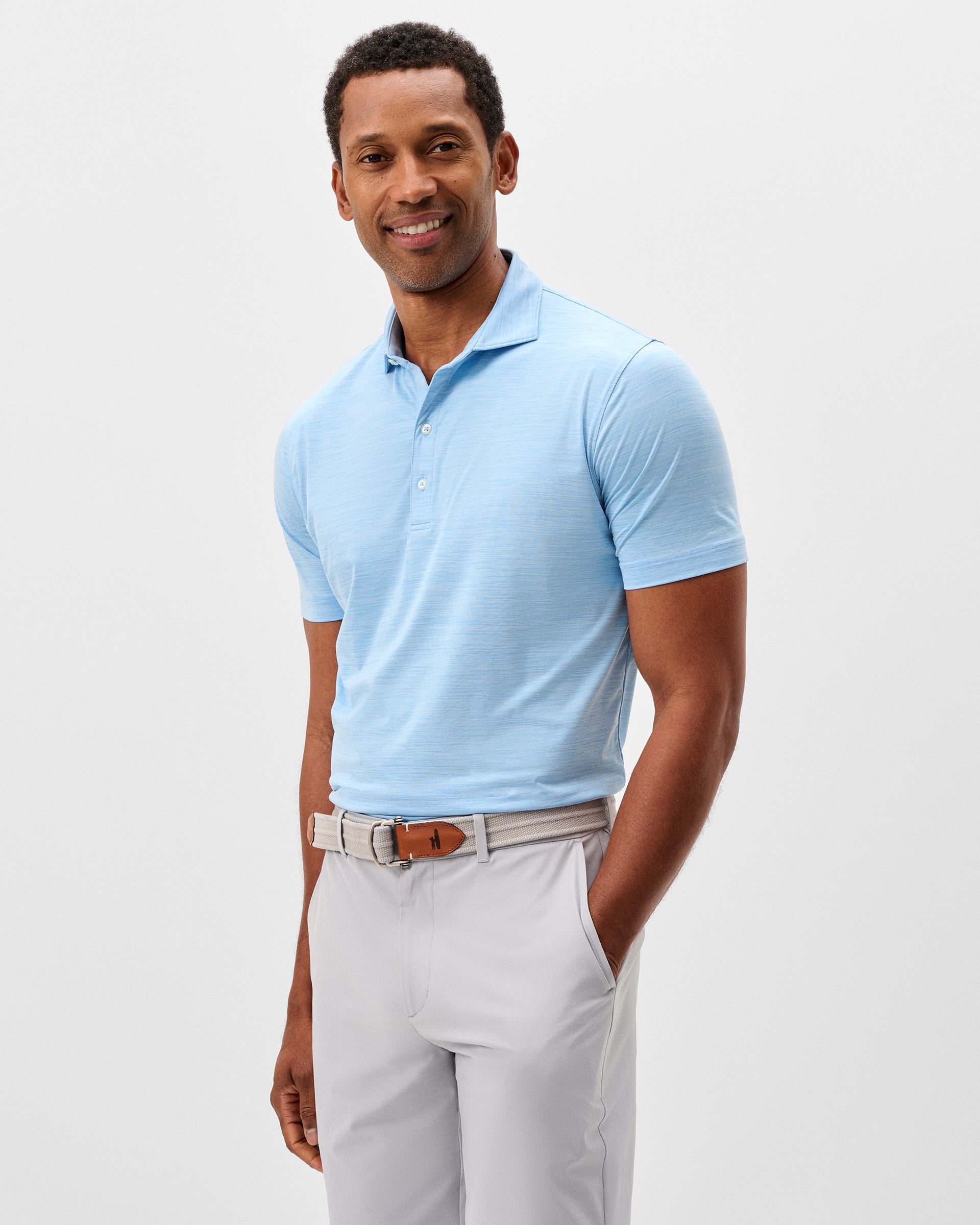 Johnnie-O Featherweight Performance Polo - Huronn, Maliblu