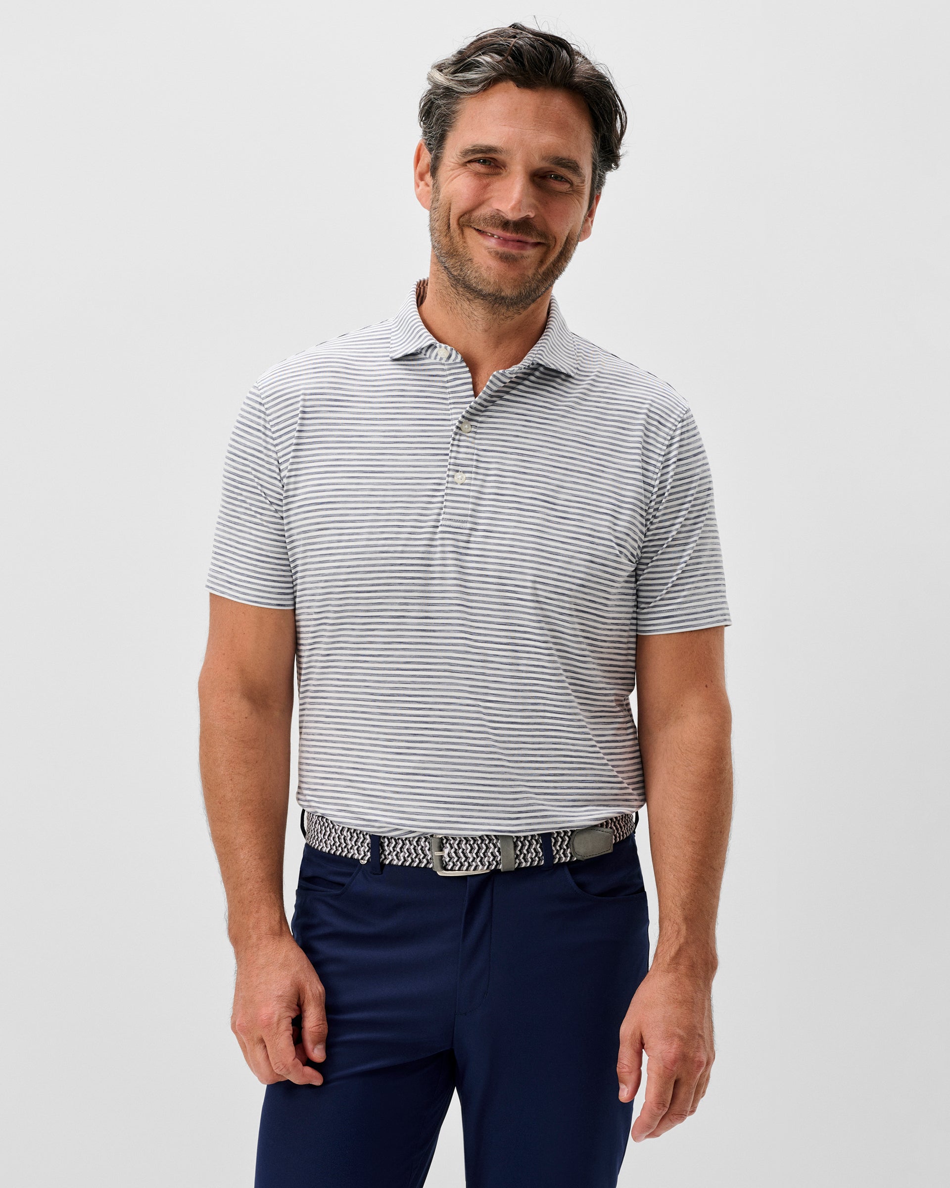 Johnnie-O Featherweight Performance Polo - Seymour, Navy