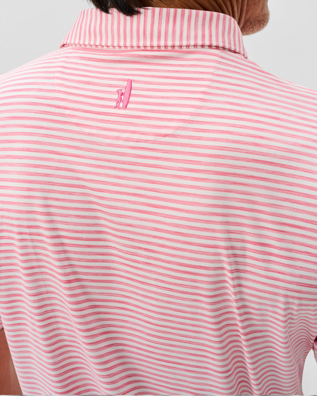 Johnnie-O Featherweight Performance Polo - Seymour, Pink Lemonade