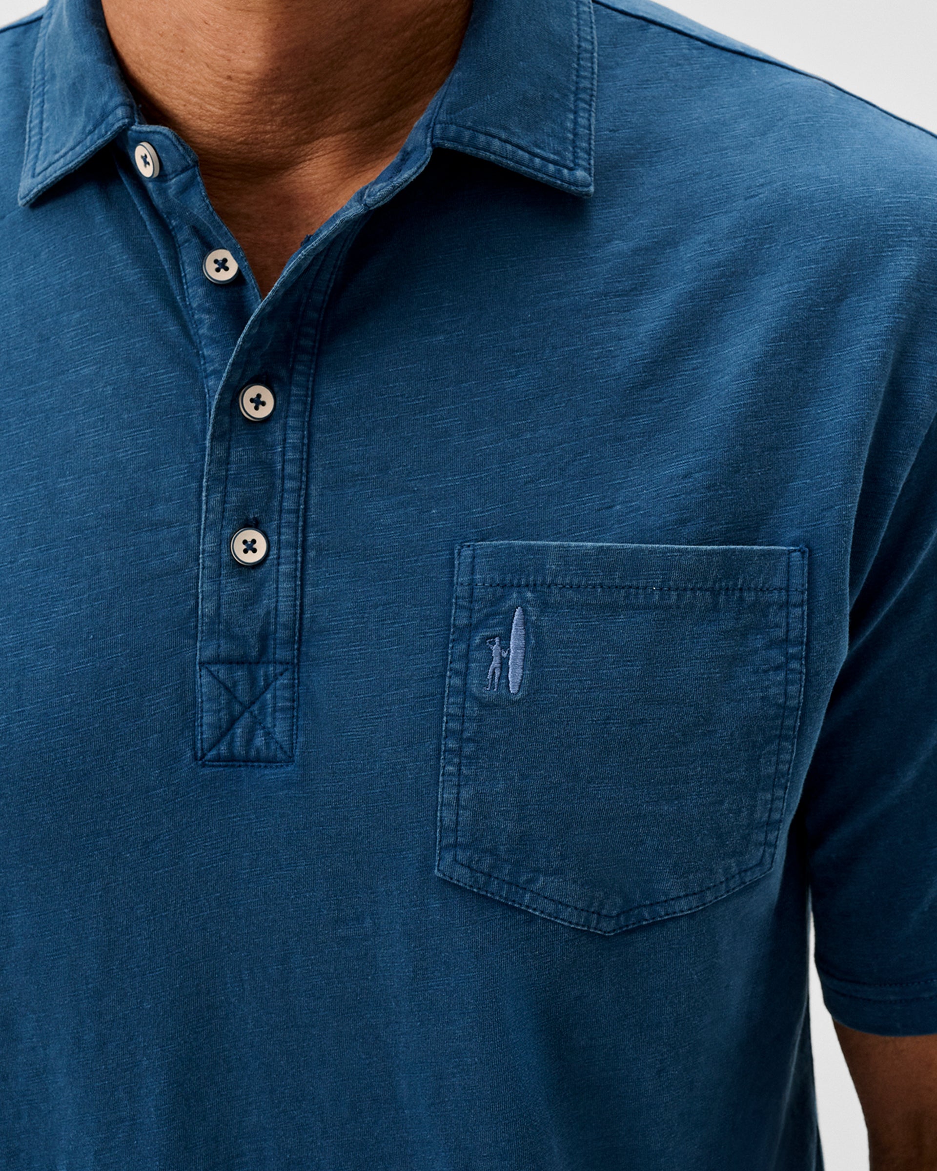 Johnnie-O Original 4-Button Polo - Coastal Wash, Sport Navy