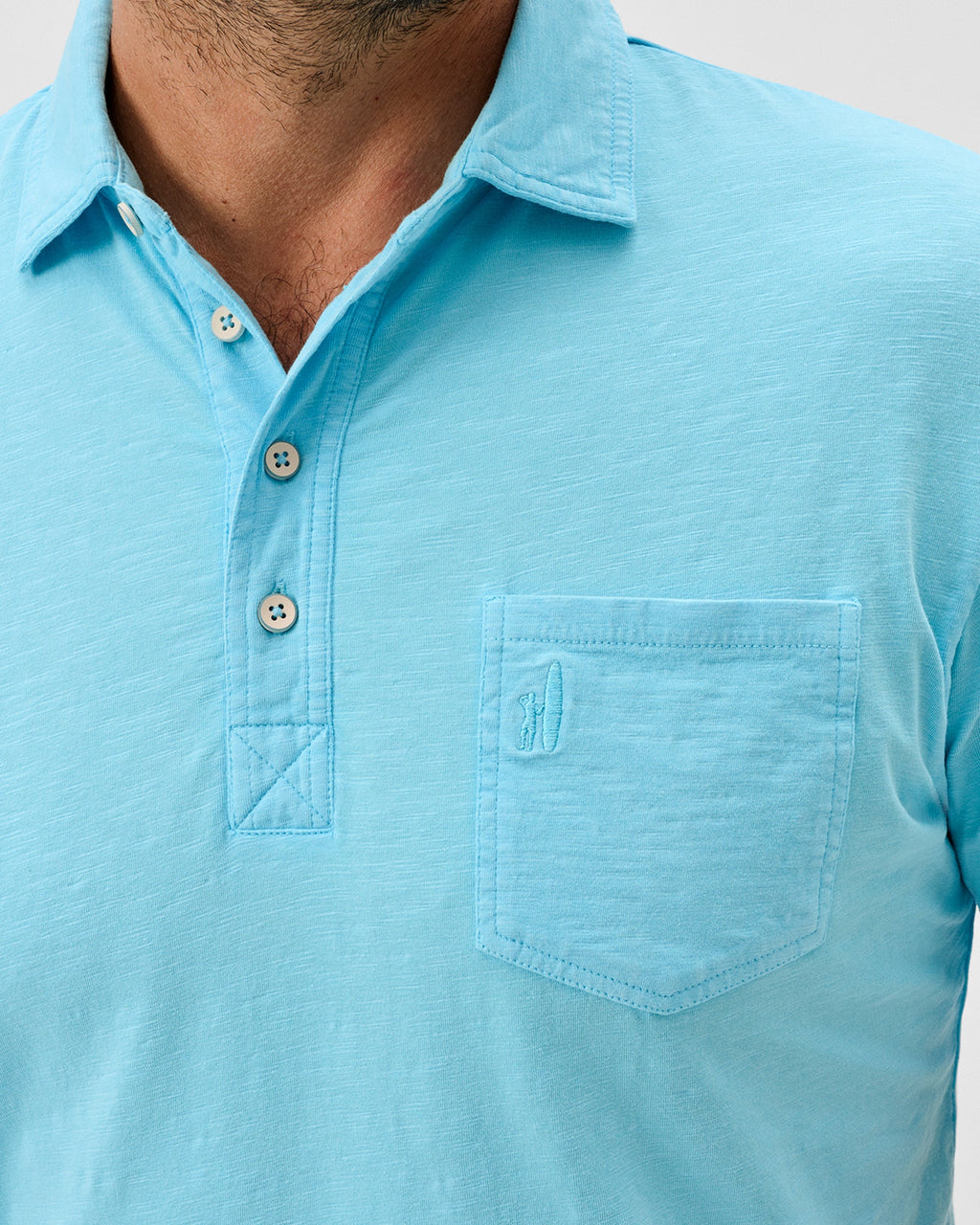 Johnnie-O Original 4-Button Polo - Coastal Wash, Topaz