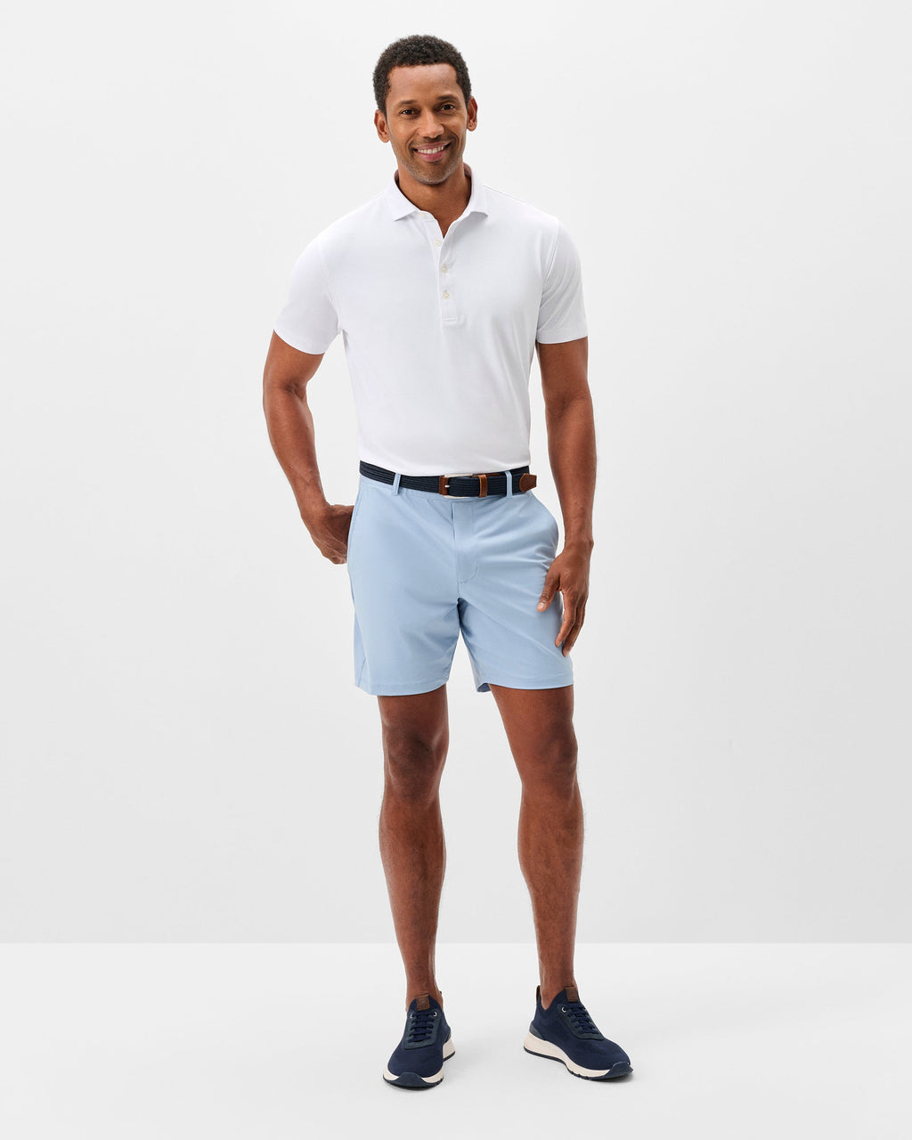 Johnnie-O Fusion Knit Performance Pull-On Short - 7", Dawn