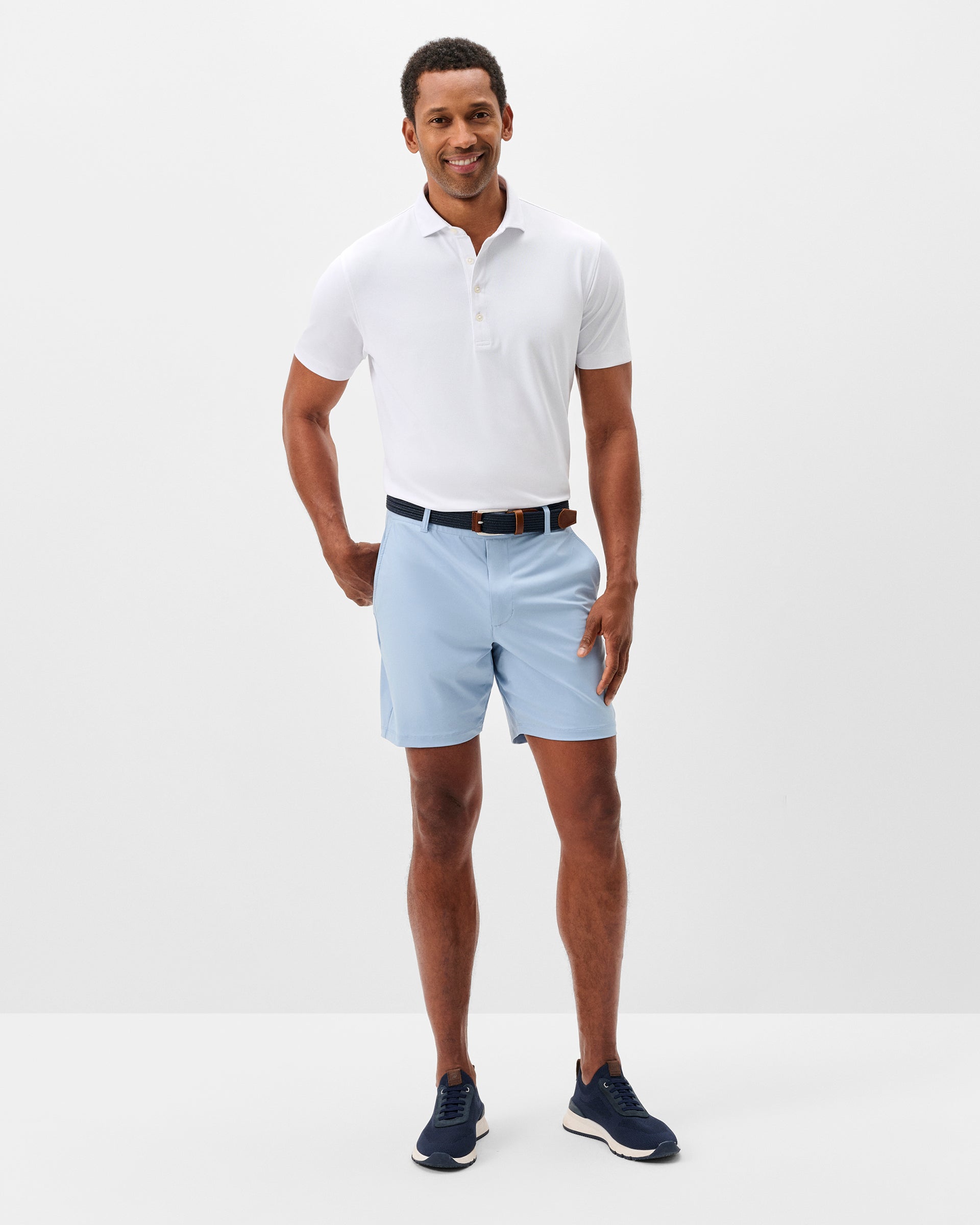 Johnnie-O Fusion Knit Performance Pull-On Short - 7", Dawn