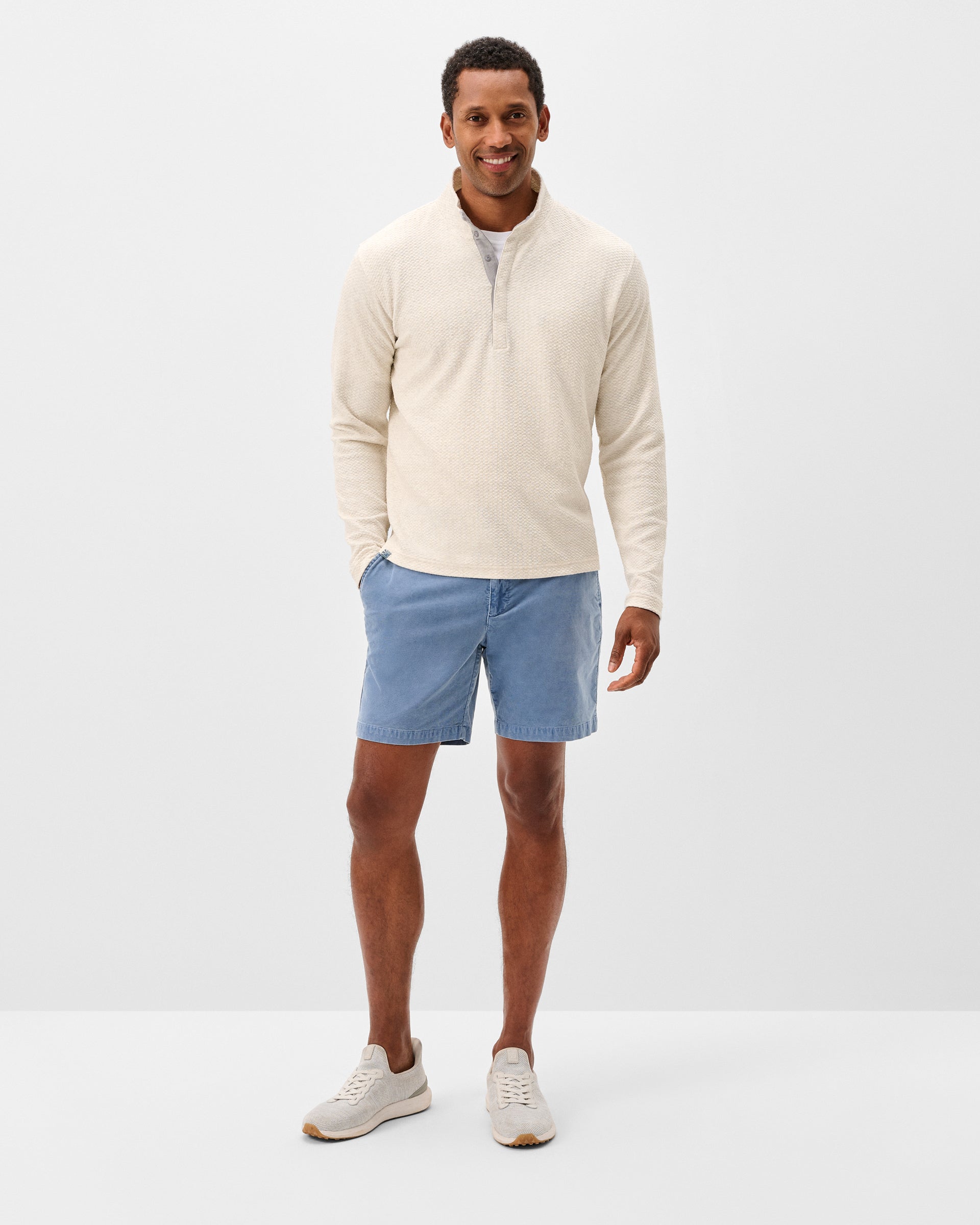 Johnnie-O Barchers Garment Dyed Corduroy Shorts, Laguna Blue