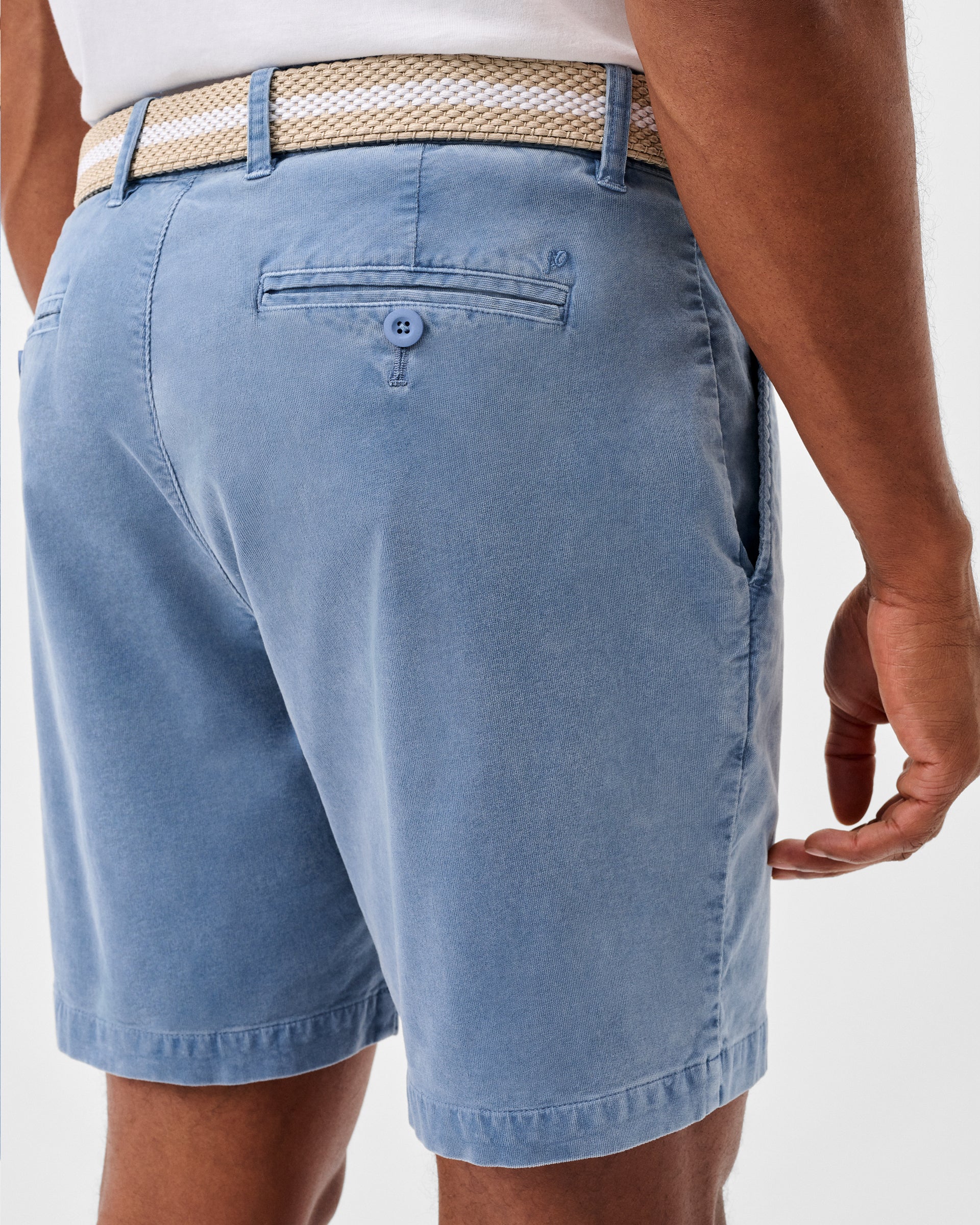 Johnnie-O Barchers Garment Dyed Corduroy Shorts, Laguna Blue