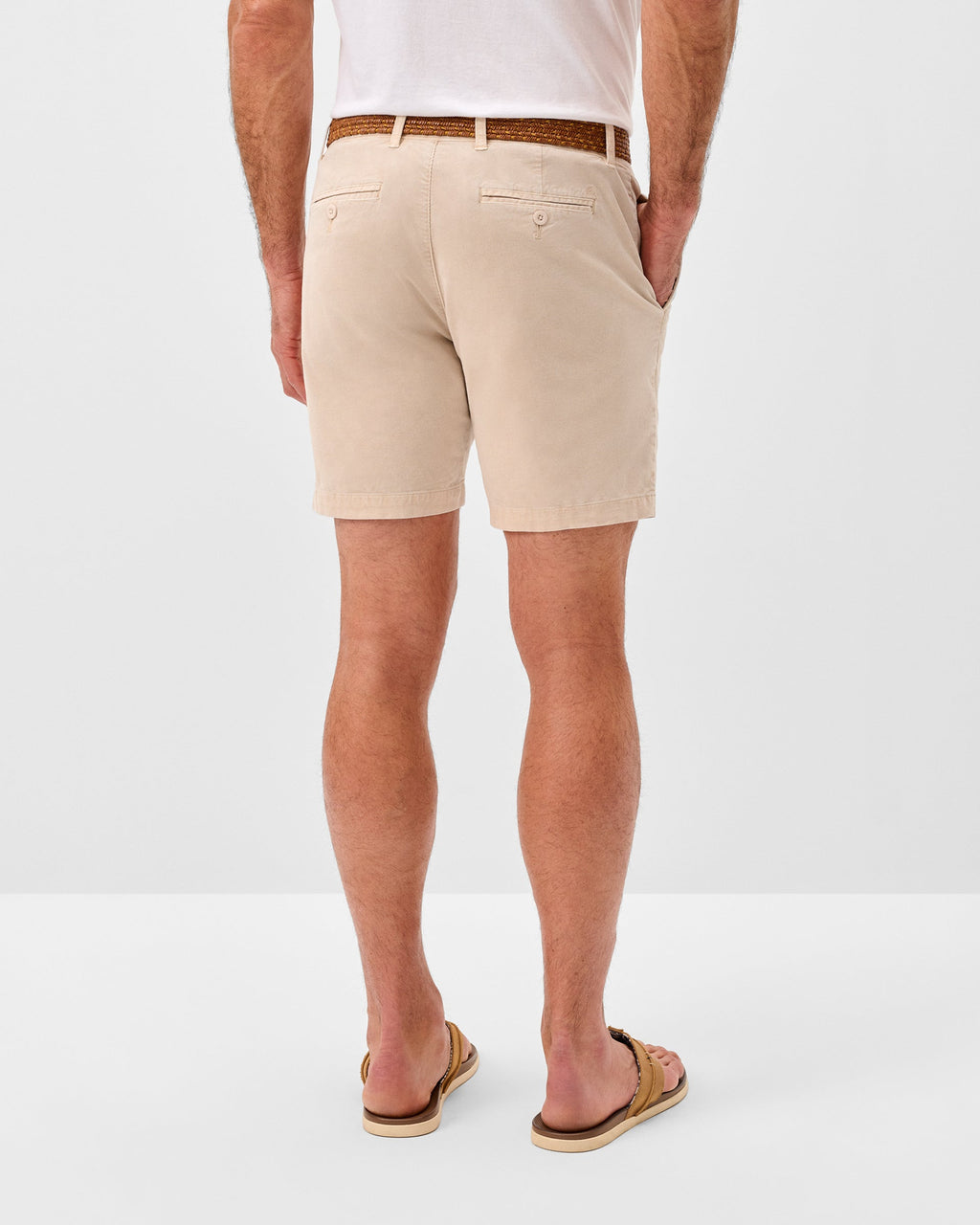 Johnnie-O Barchers Garment Dyed Corduroy Shorts, Stone