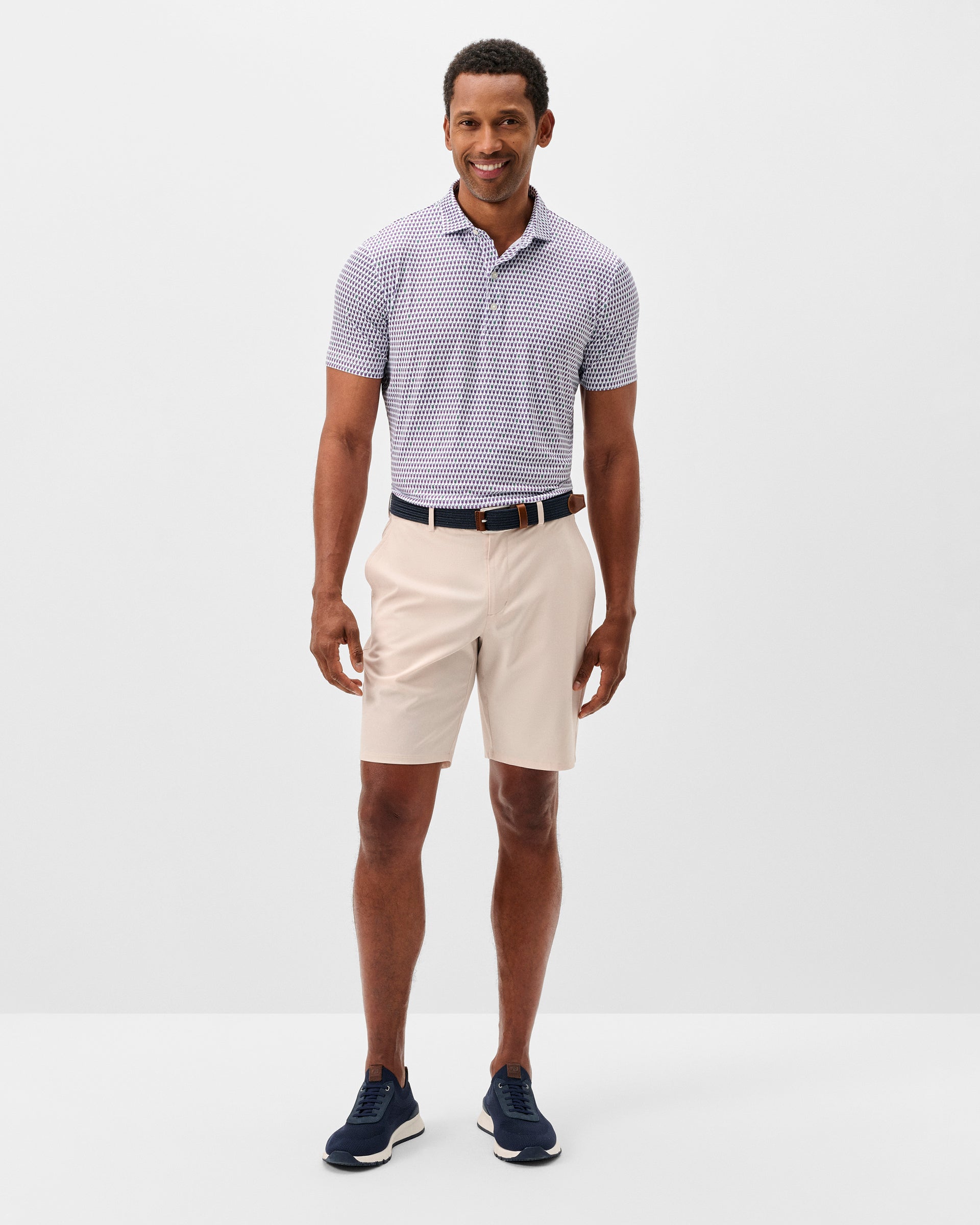 Johnnie-O Mulligan Performance Shorts, Stone
