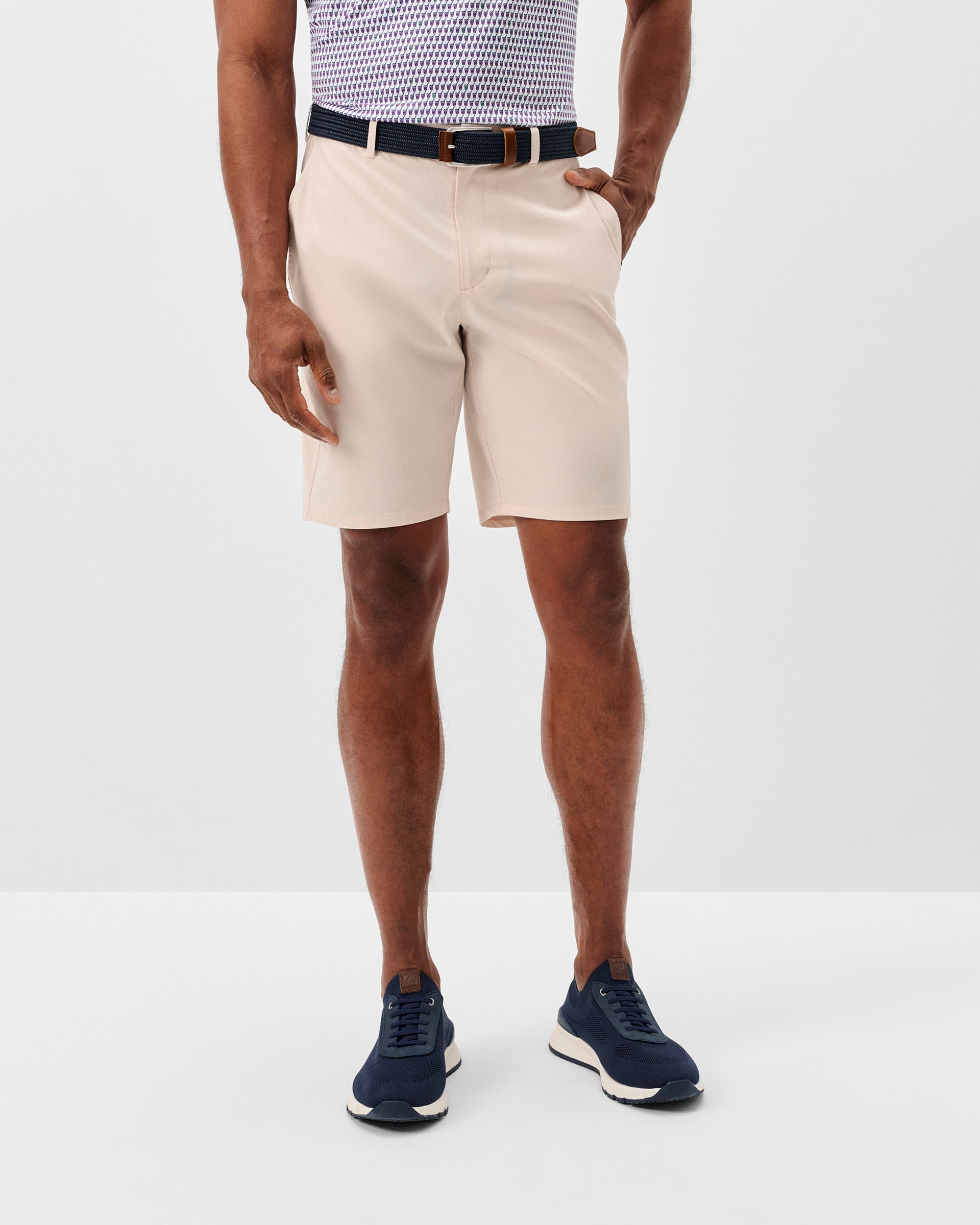 Johnnie-O Mulligan Performance Shorts, Stone