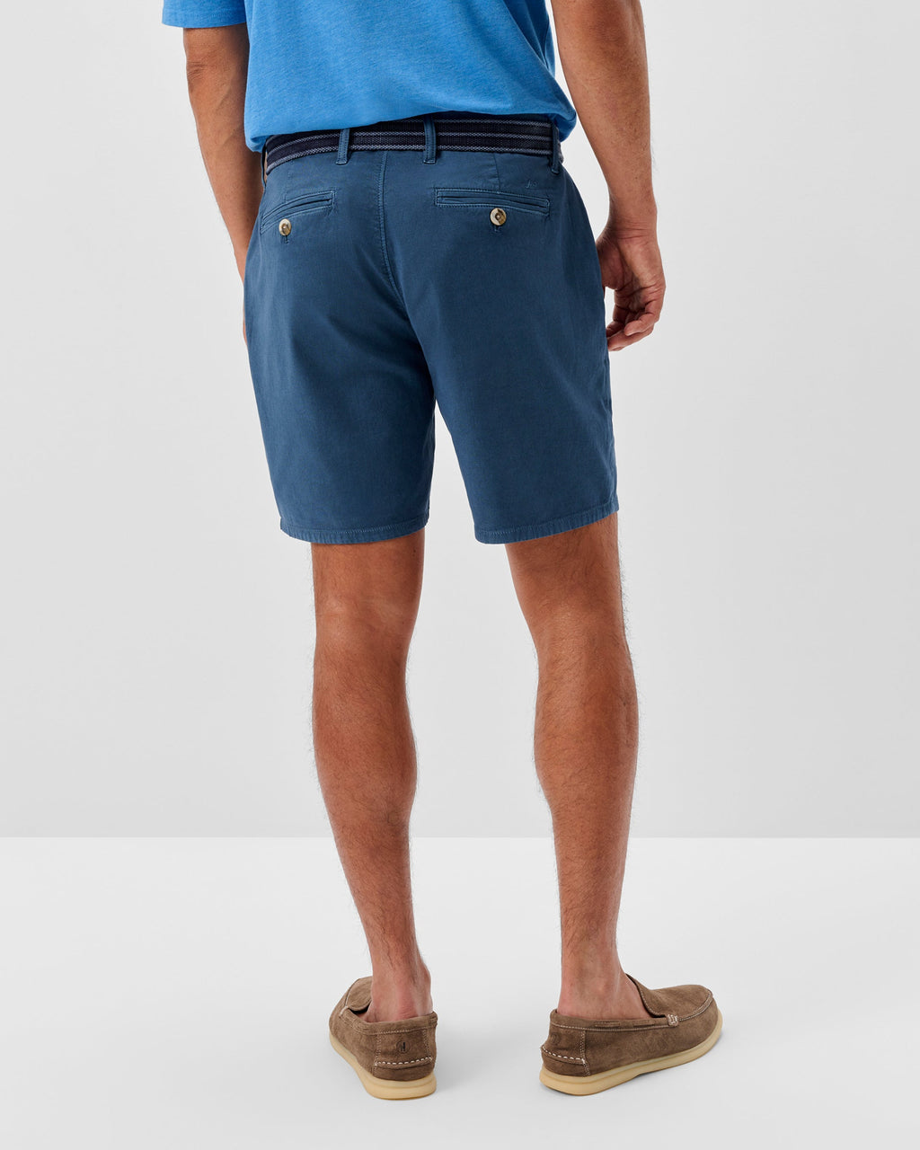 Johnnie-O Nassau Cotton Blend Shorts - 7" Inseam, Wake