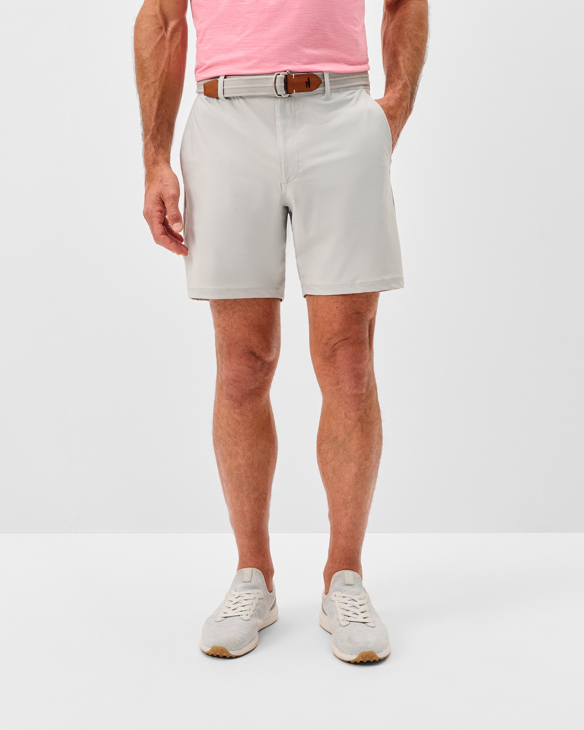 Johnnie-O Fusionn Knit Performance Pull-On Short, Quarry
