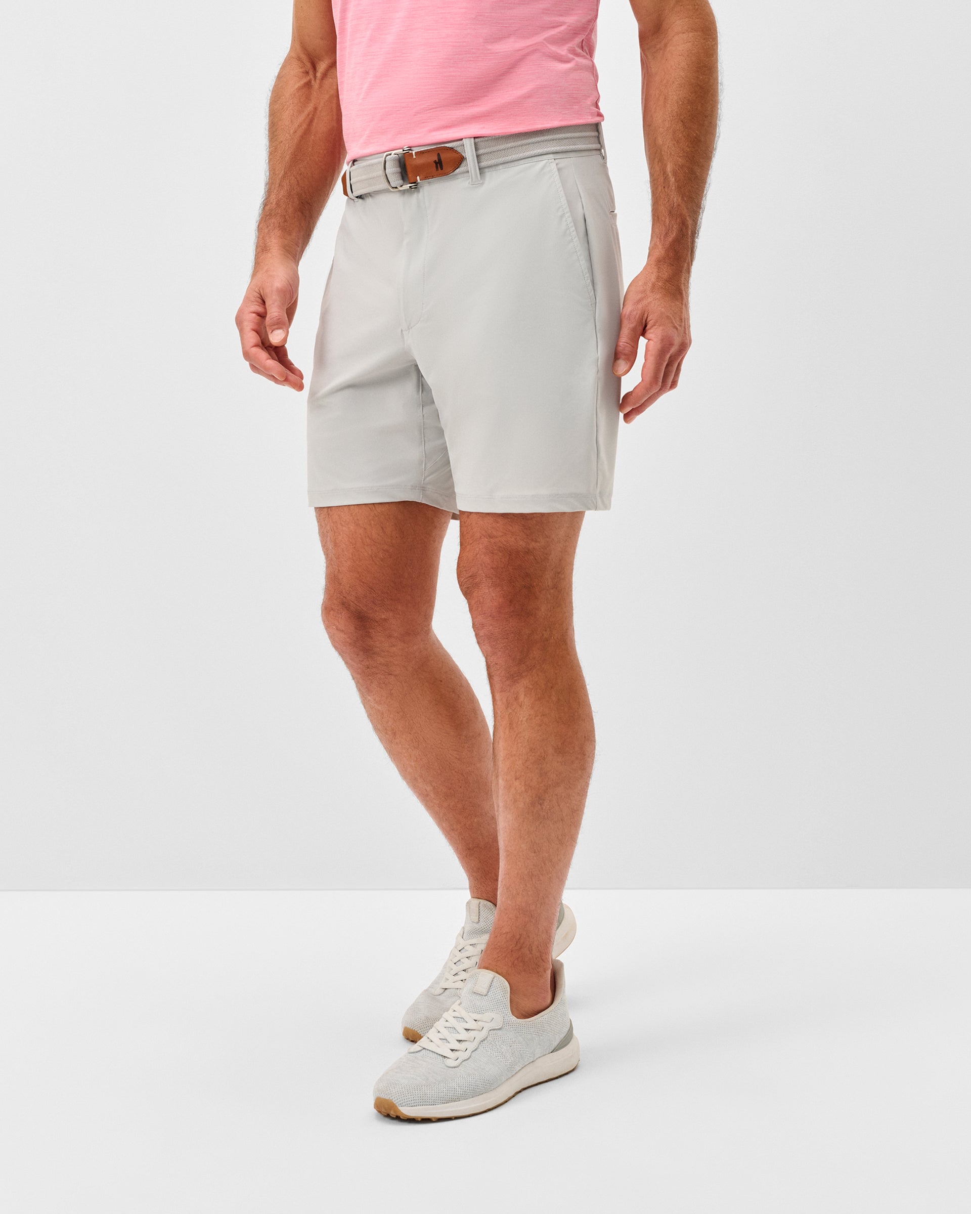 Johnnie-O Fusionn Knit Performance Pull-On Short, Quarry