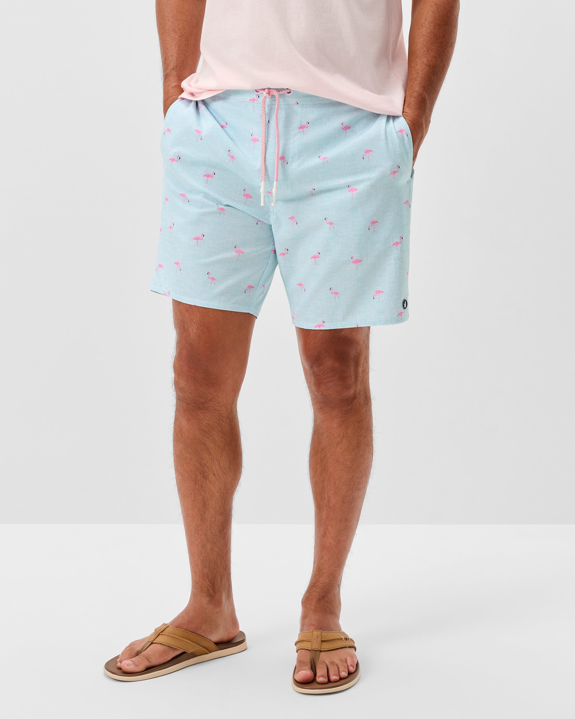 Johnnie-O Half Elastic 7" Swim Trunks, Caladesi